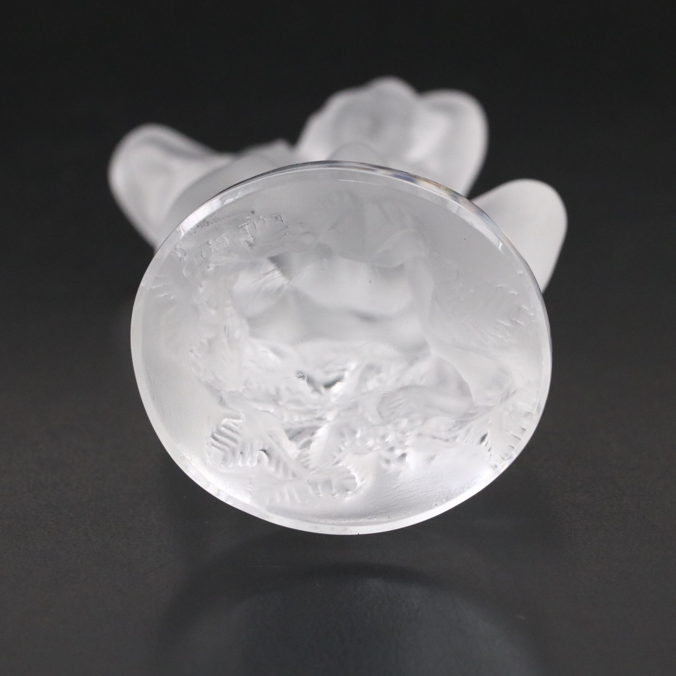 Lalique "Le Faune" Frosted Crystal Figurine
