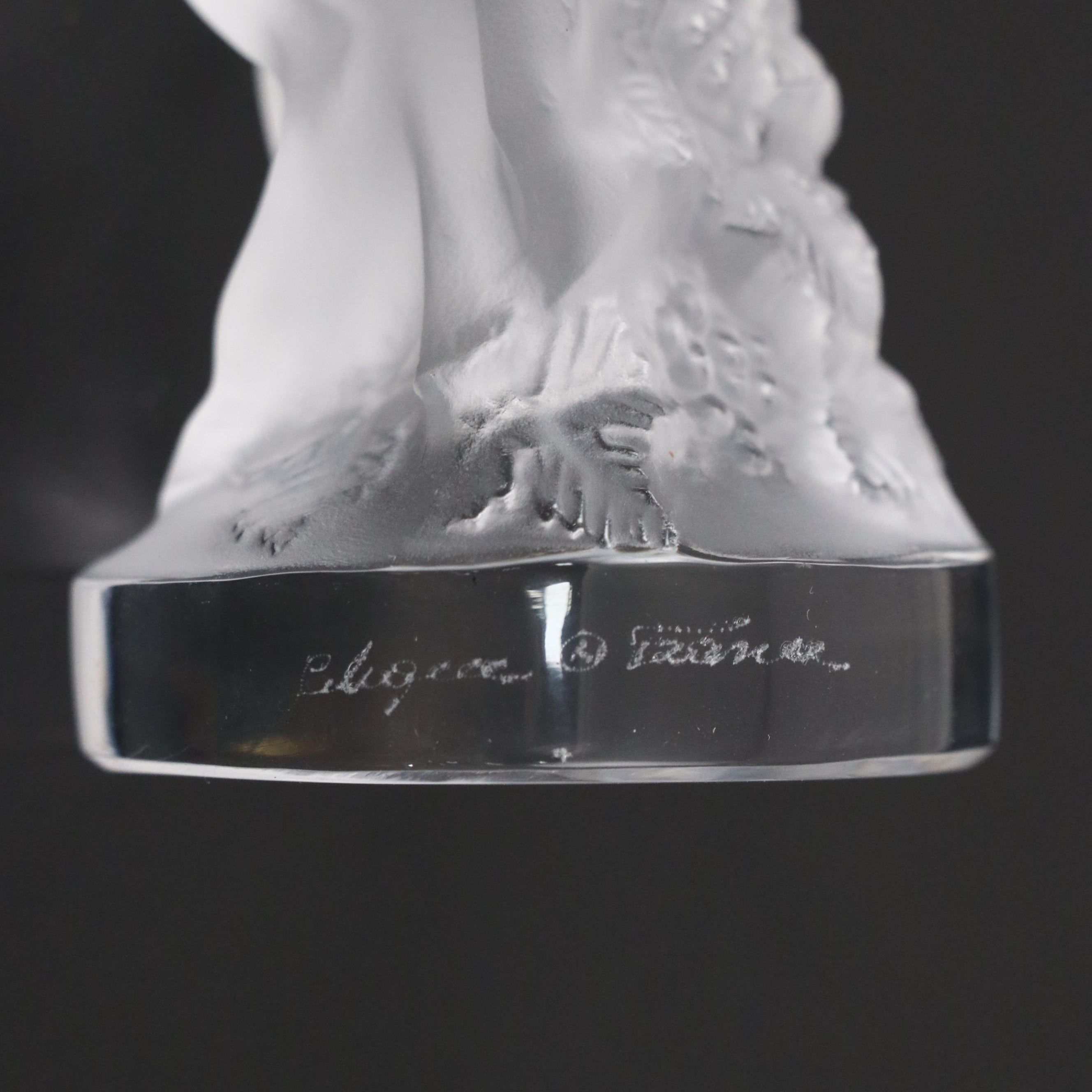 Lalique "Le Faune" Frosted Crystal Figurine