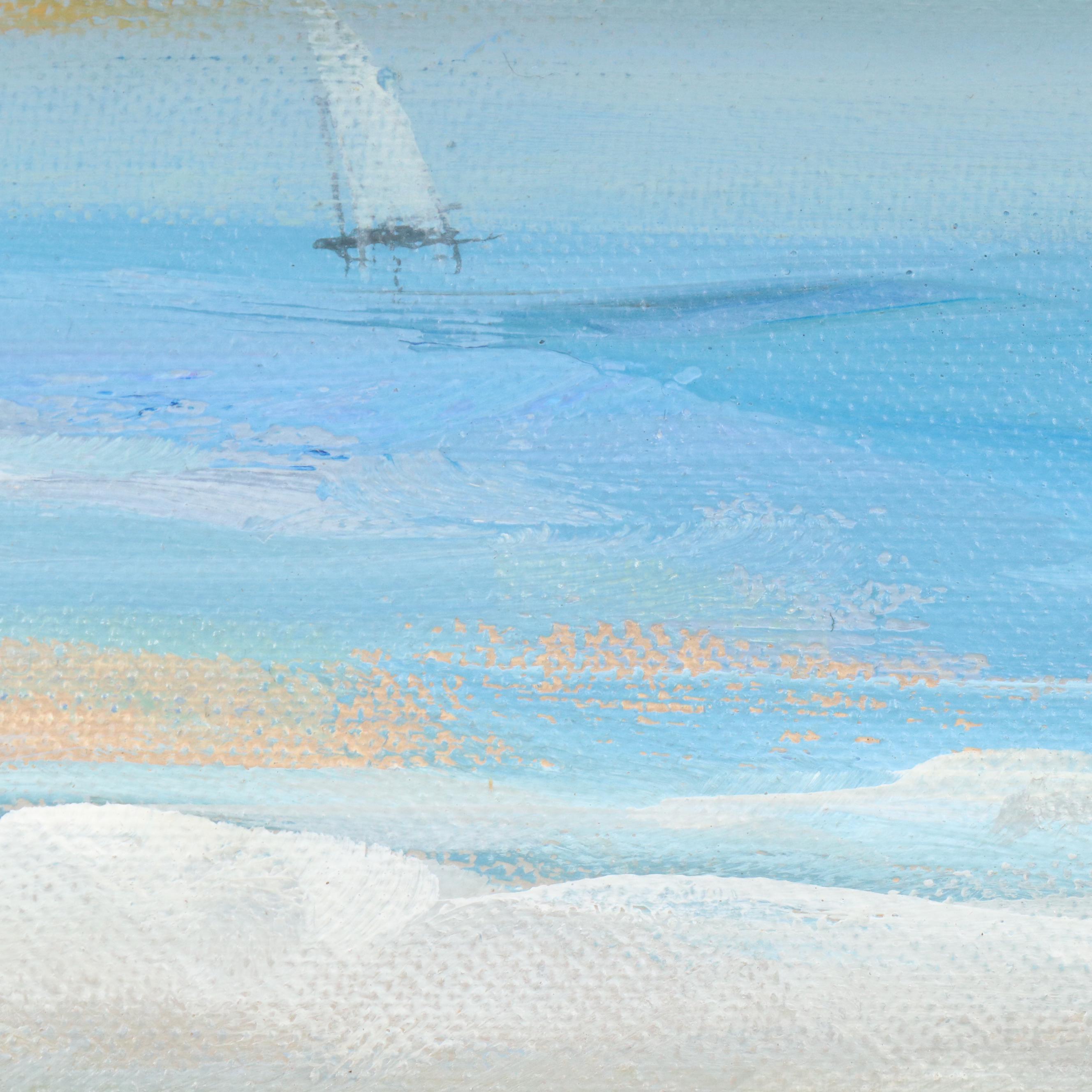 Louis H. Hemsath Beach Landscape with Children Playing, 1982