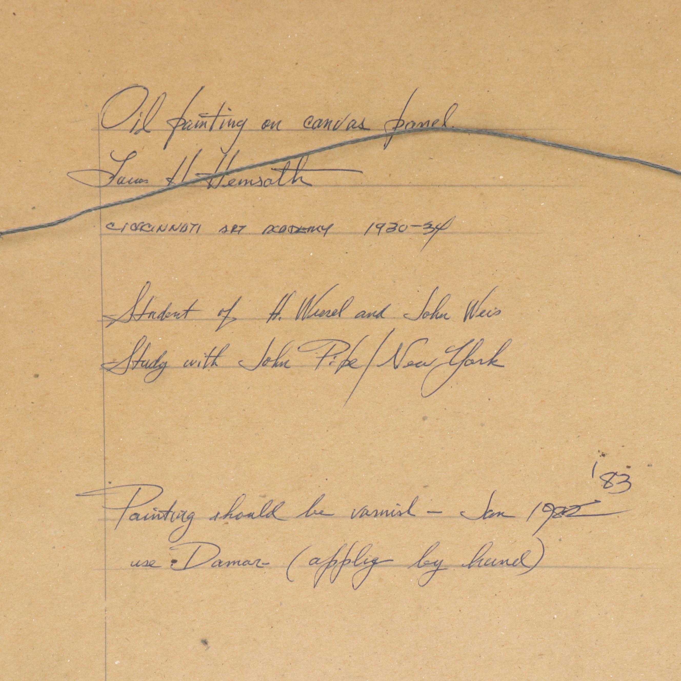 Louis H. Hemsath Beach Landscape with Children Playing, 1982