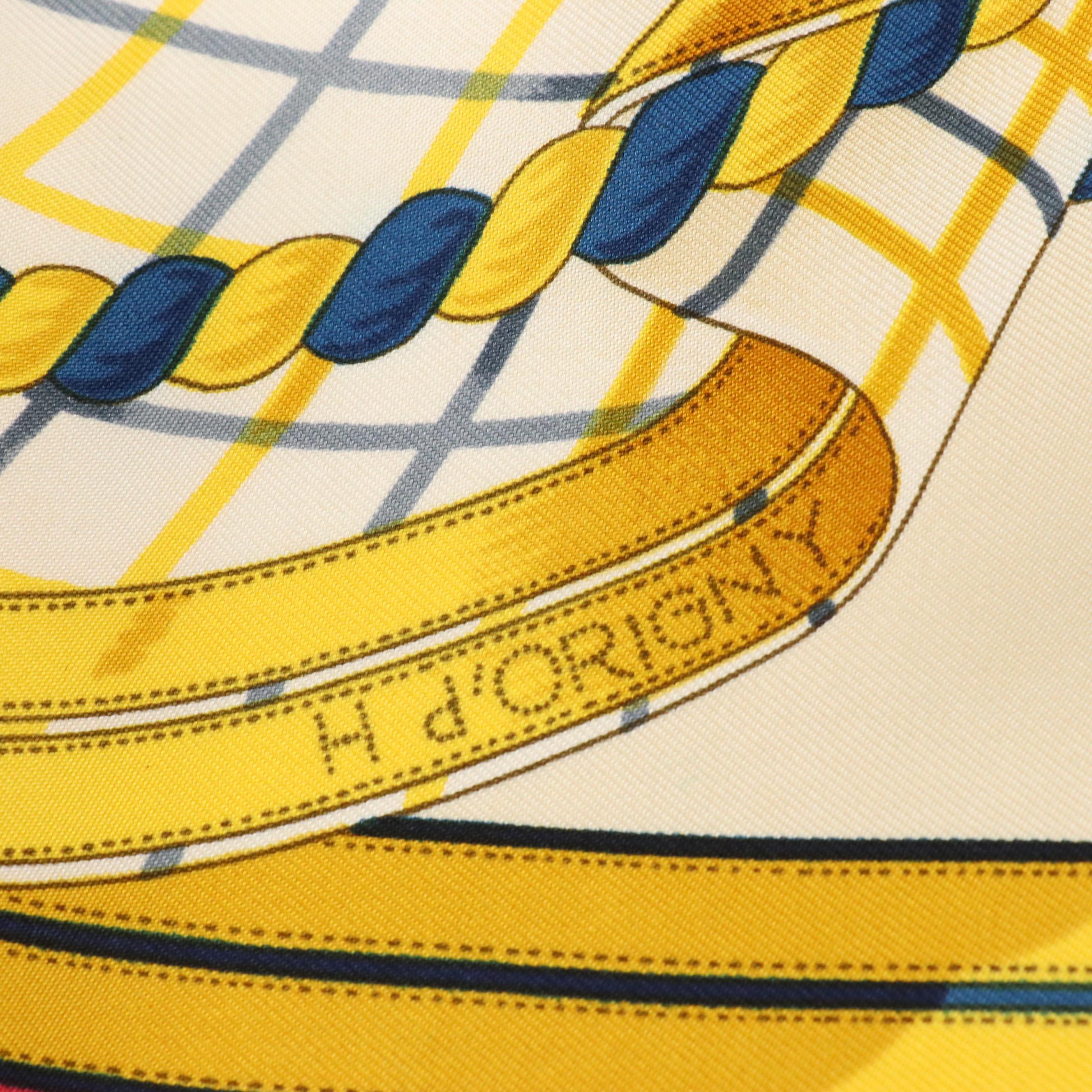 Hermès Early Issue "Grande Tenue" Scarf 90 in Silk Twill