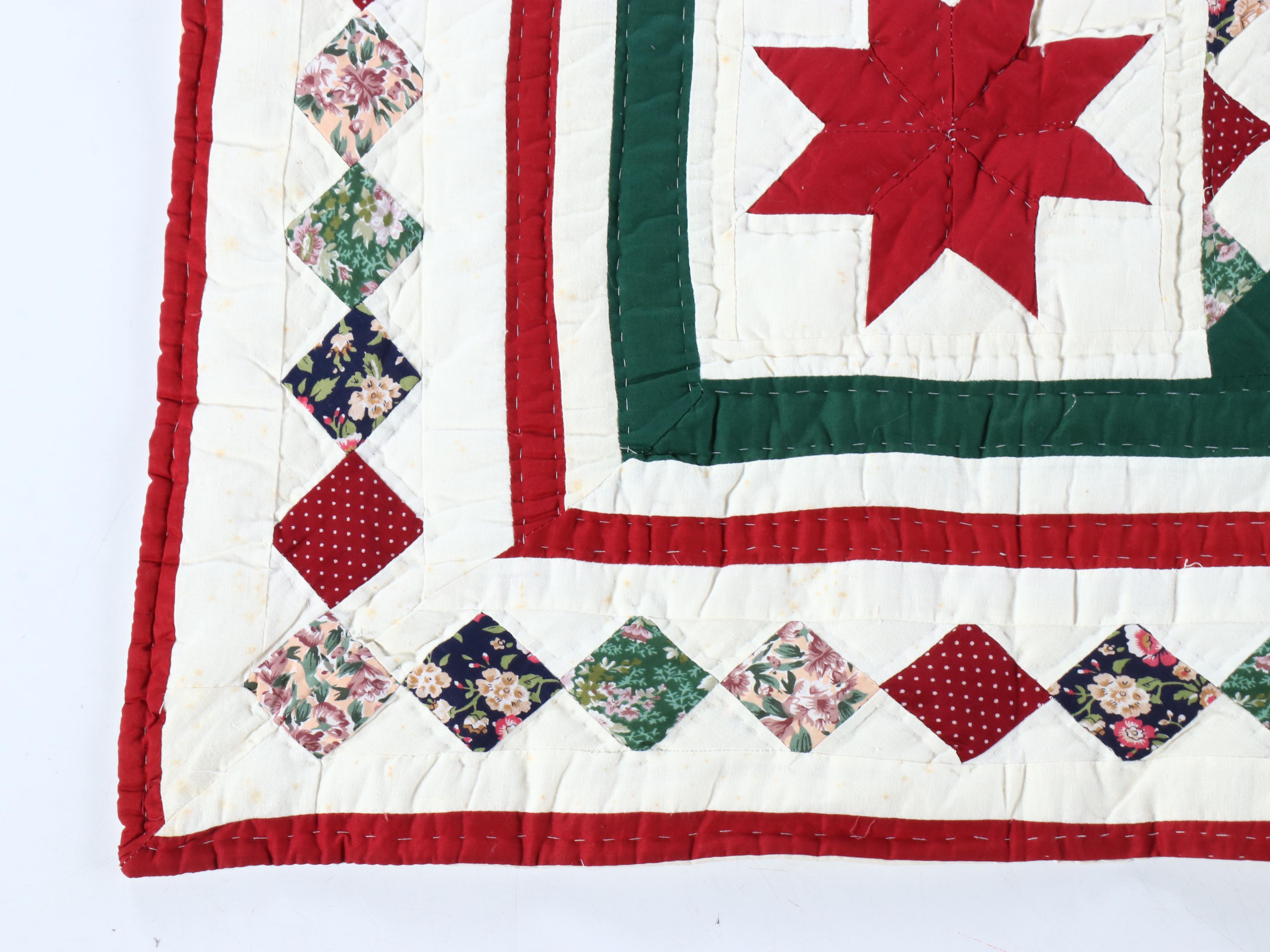 Hand-Pieced and Stitched Barn Star Quilts, Late 20th/Early 21st C.