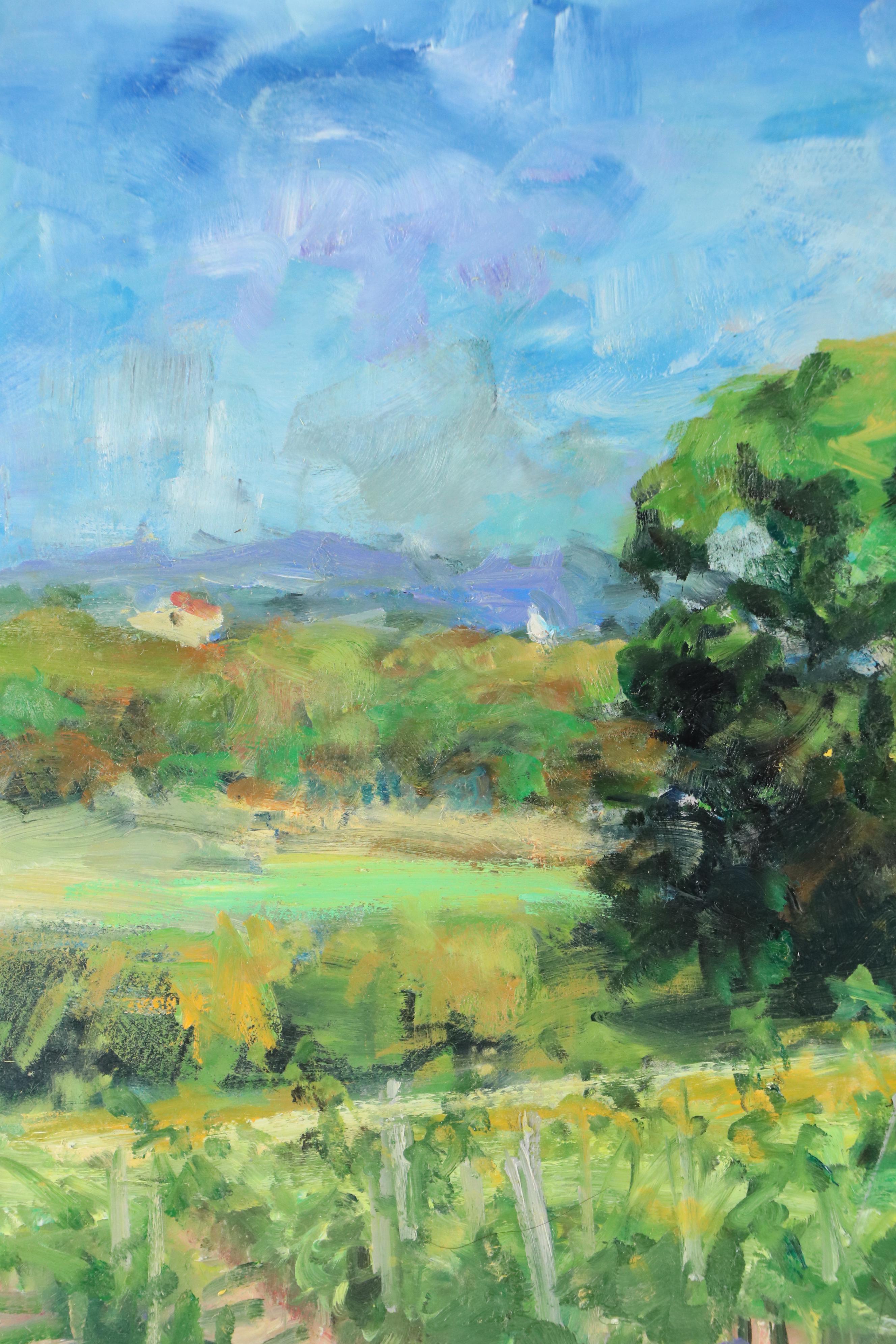 Nino Pippa Oil Painting "Wine Country - Tuscany Landscape," 2021