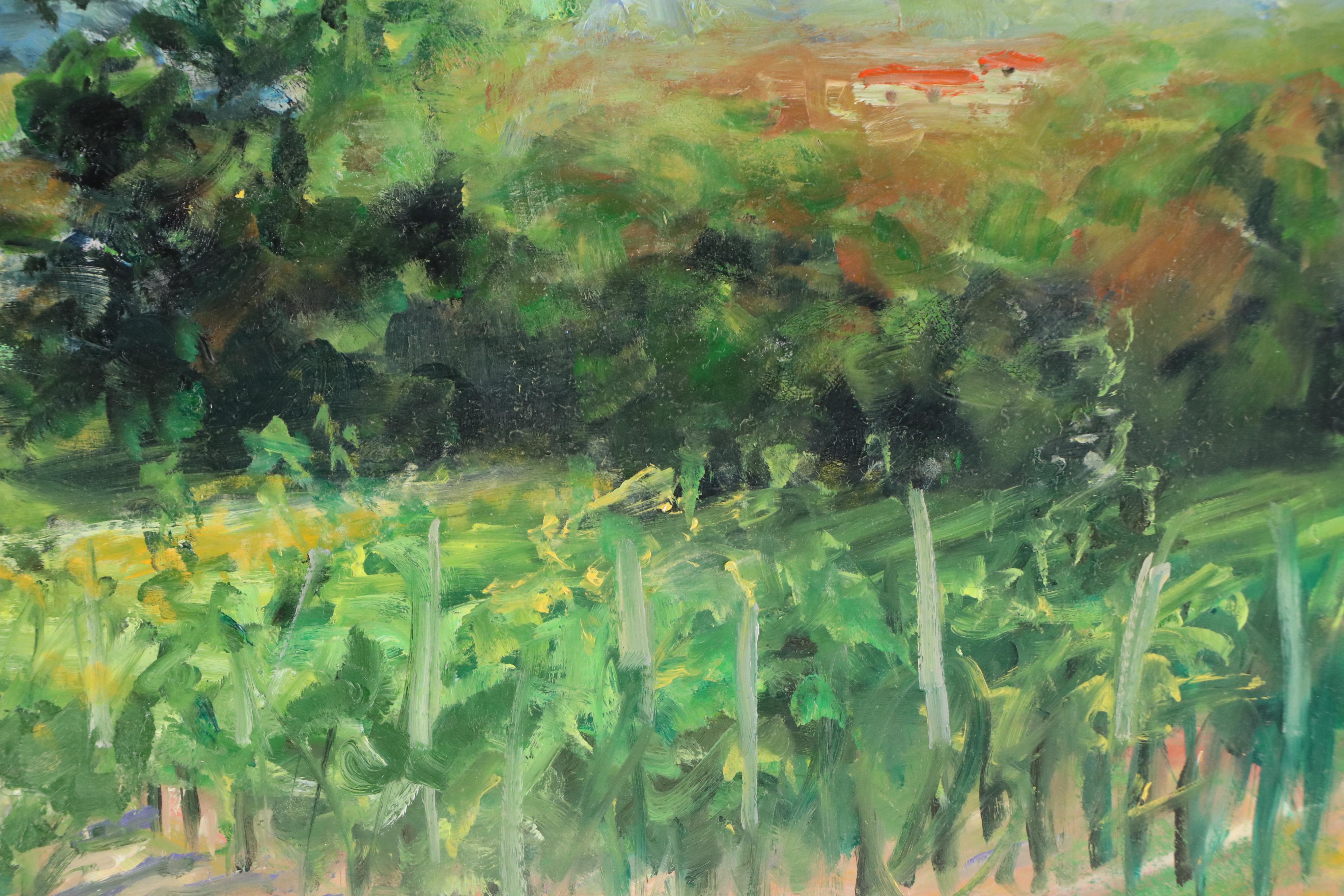 Nino Pippa Oil Painting "Wine Country - Tuscany Landscape," 2021