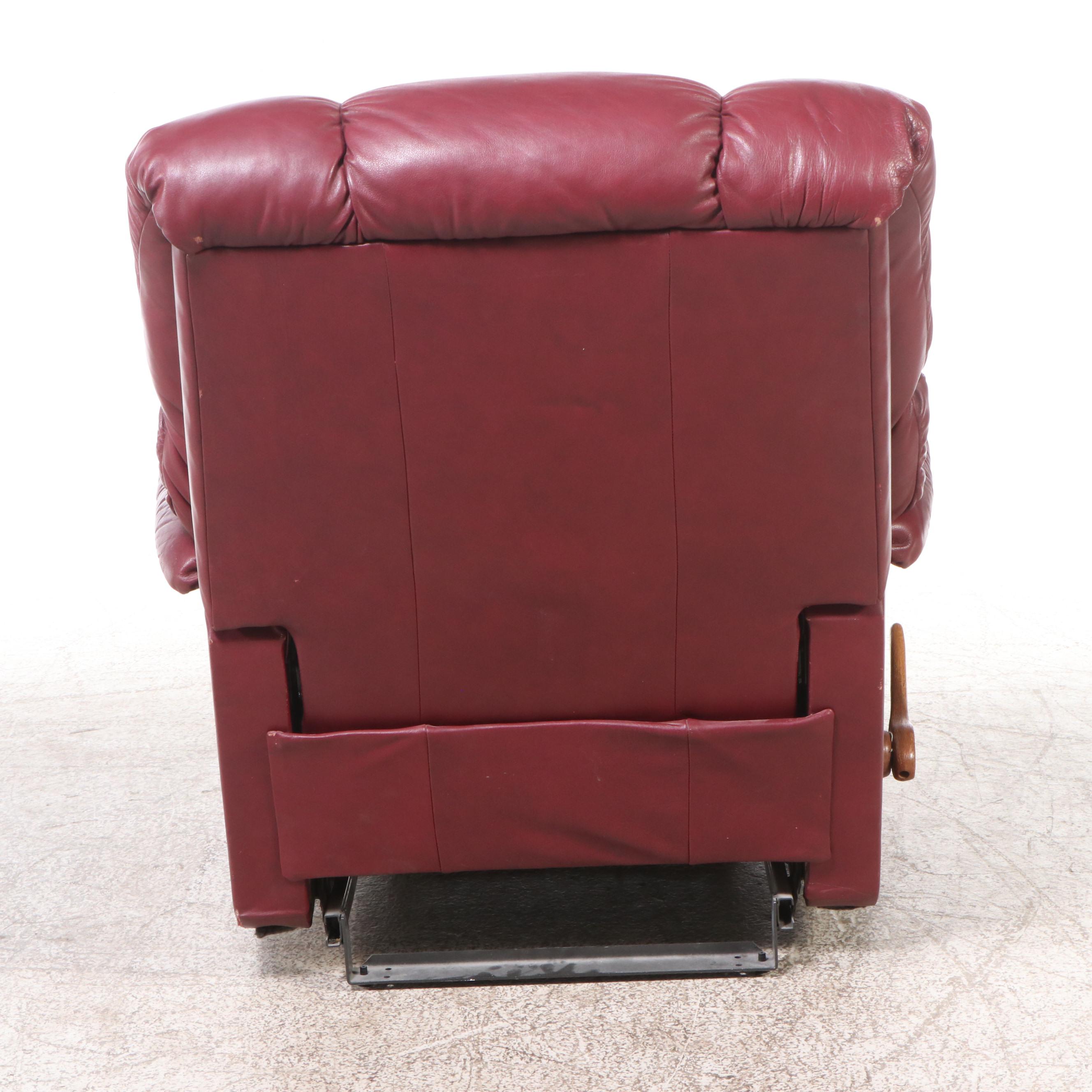 La-Z-Boy Red Leather Recliner