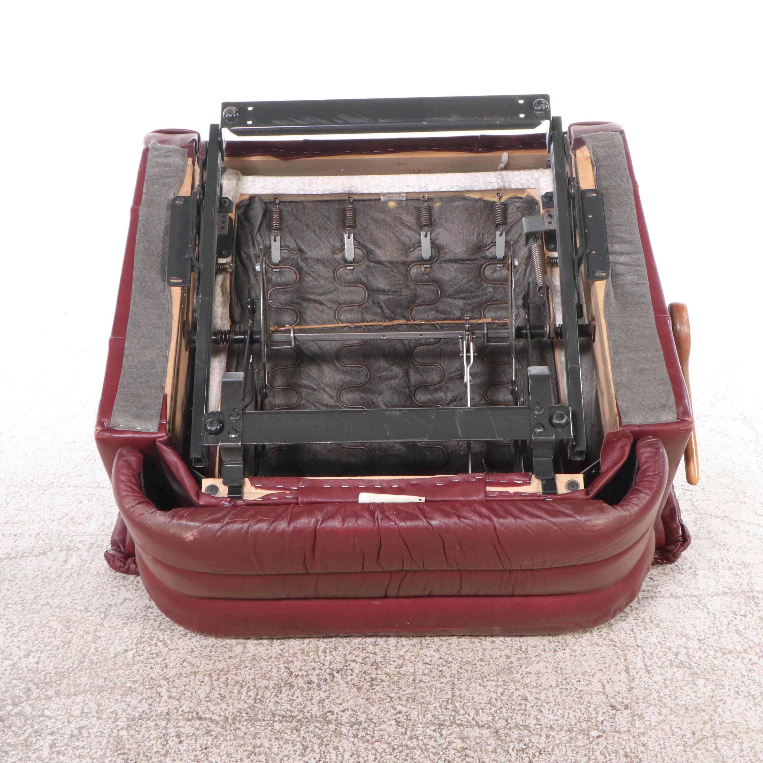 La-Z-Boy Red Leather Recliner