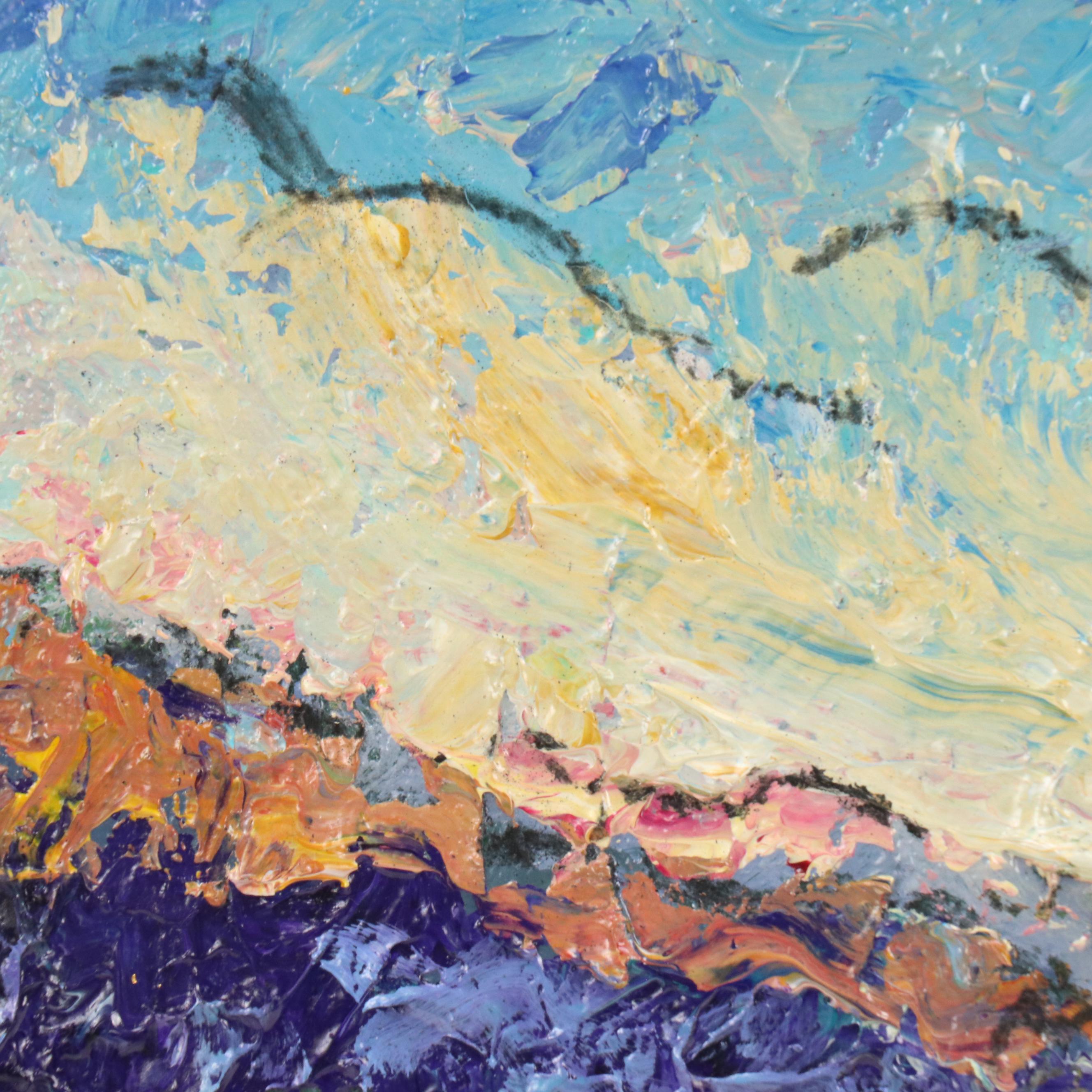 Ann Harrod Impressionist Style Coastal Landscape Acrylic Painting