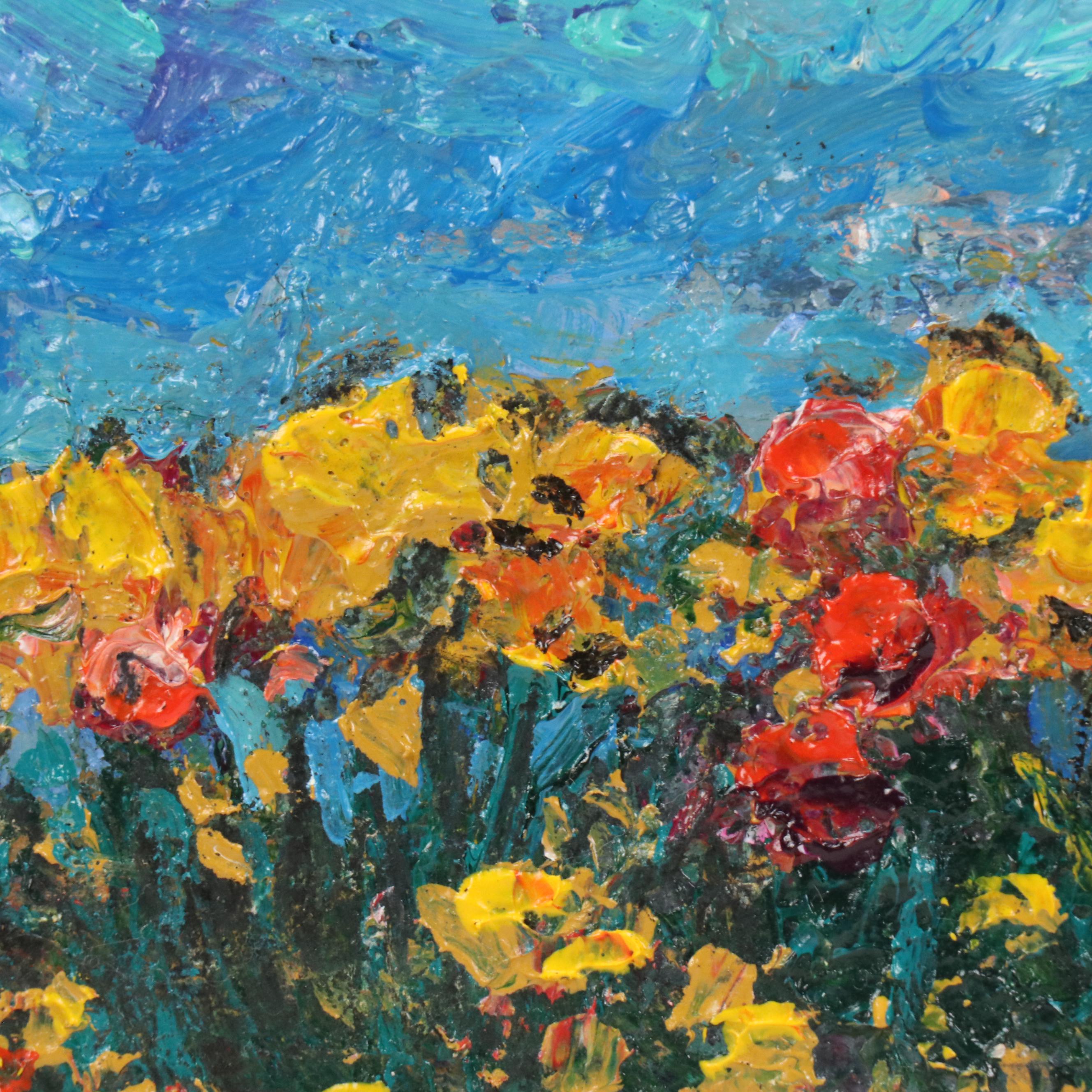 Ann Harrod Impressionist Style Coastal Landscape Acrylic Painting