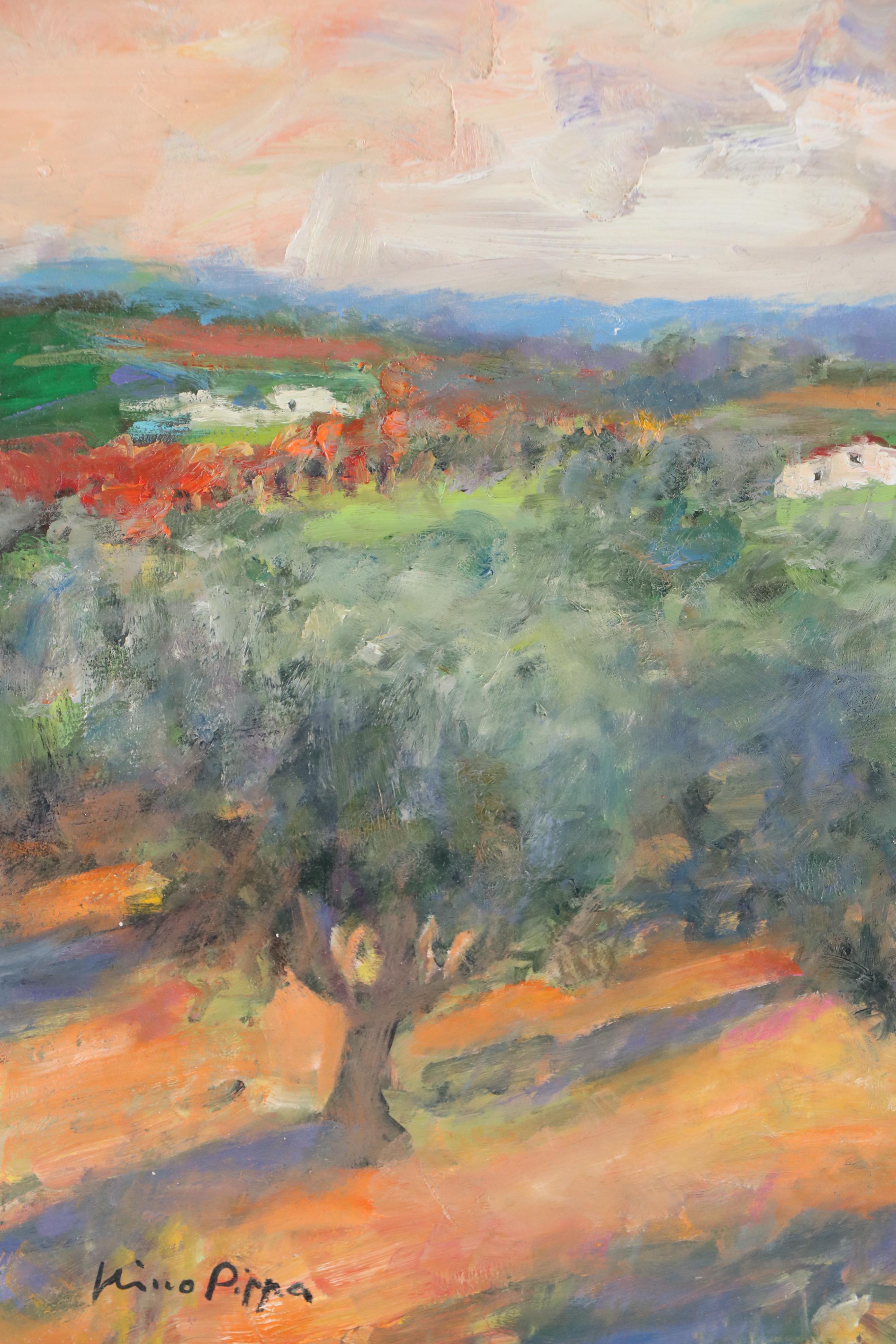 Nino Pippa Oil Painting "Sardinia - Olive Grove," 2023