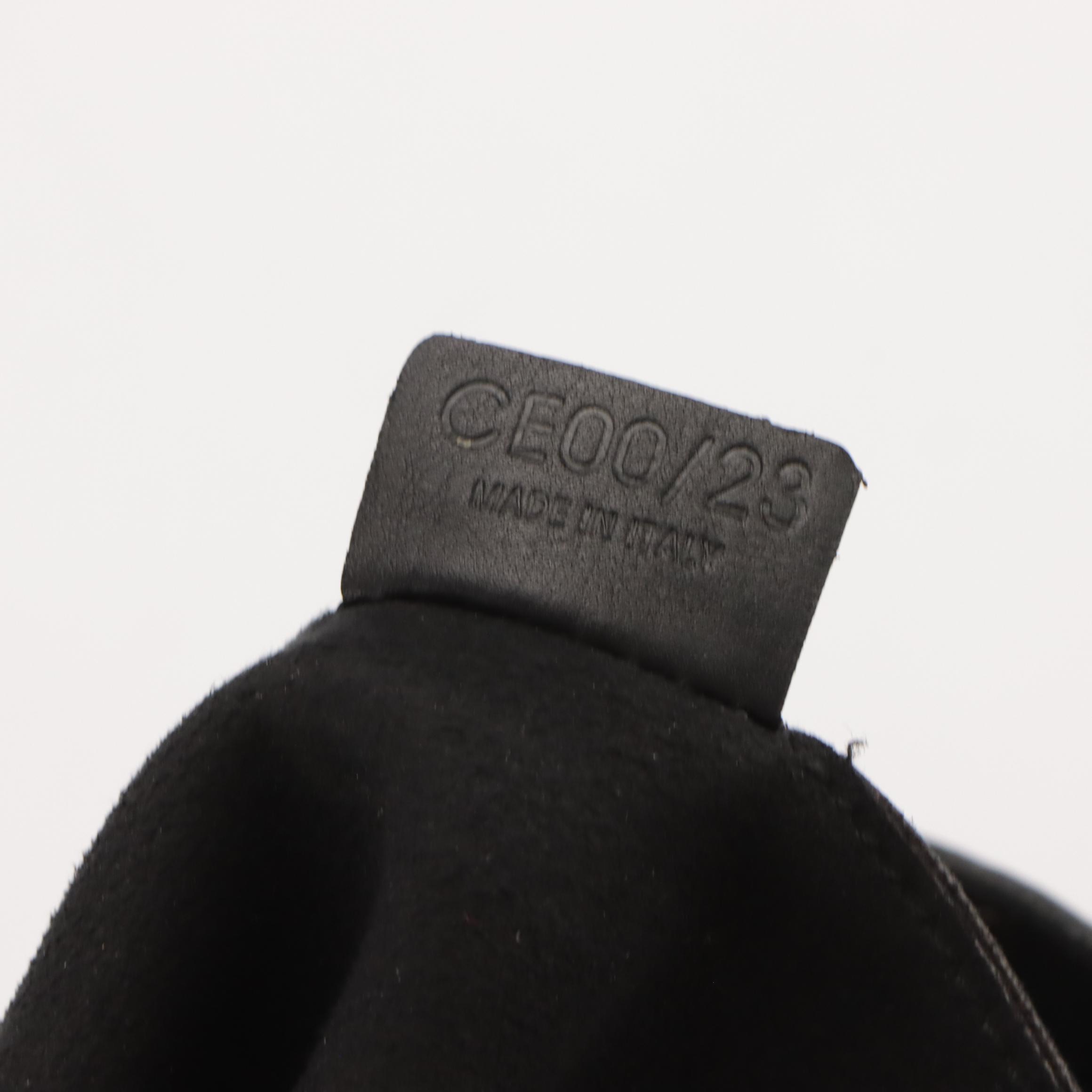 Celine Studded Boogie Bag in Black Grained Calfskin Leather