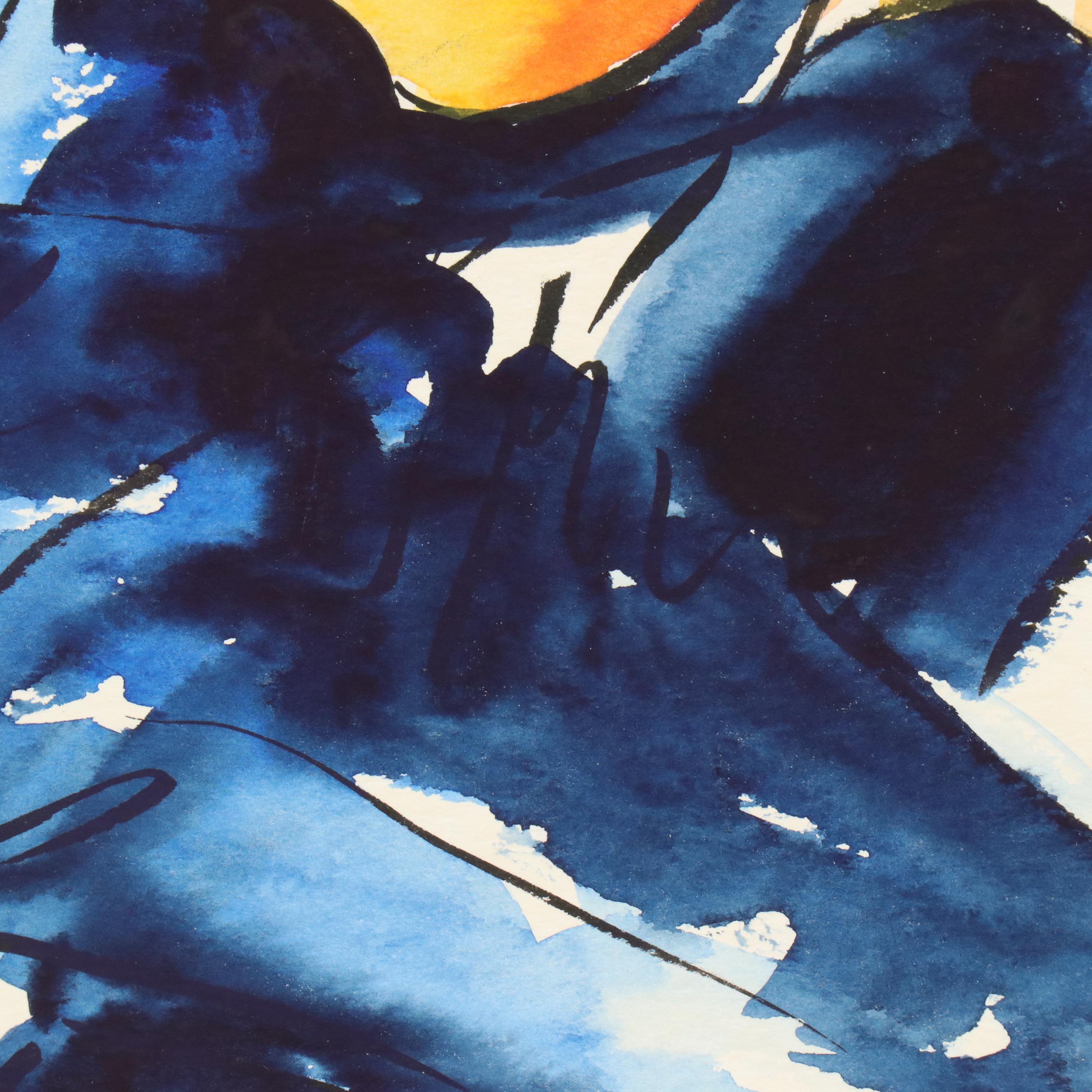 Michael Smiroldo Acrylic Painting of Piano Player