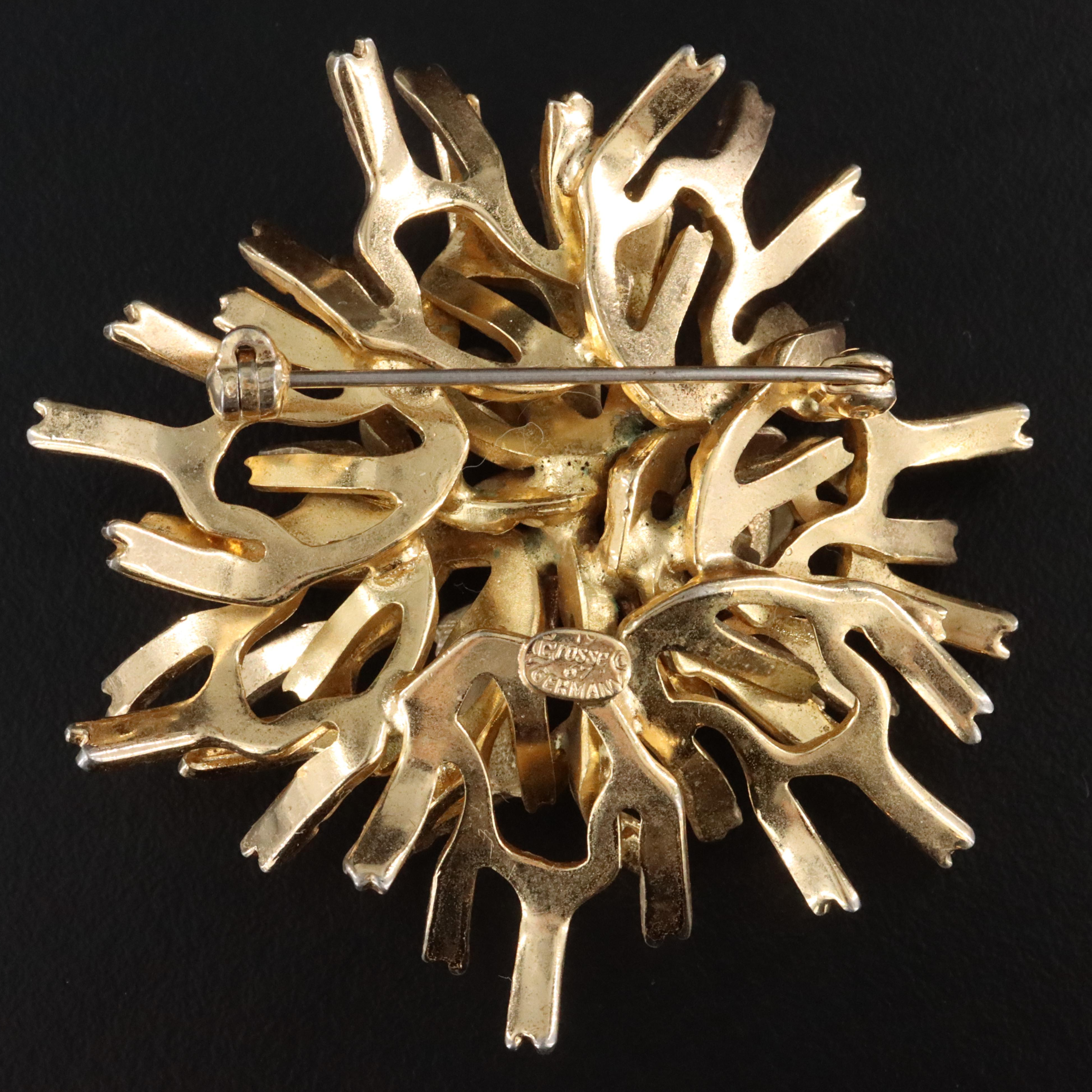 Vintage Grosse Brutalist Style Brooch