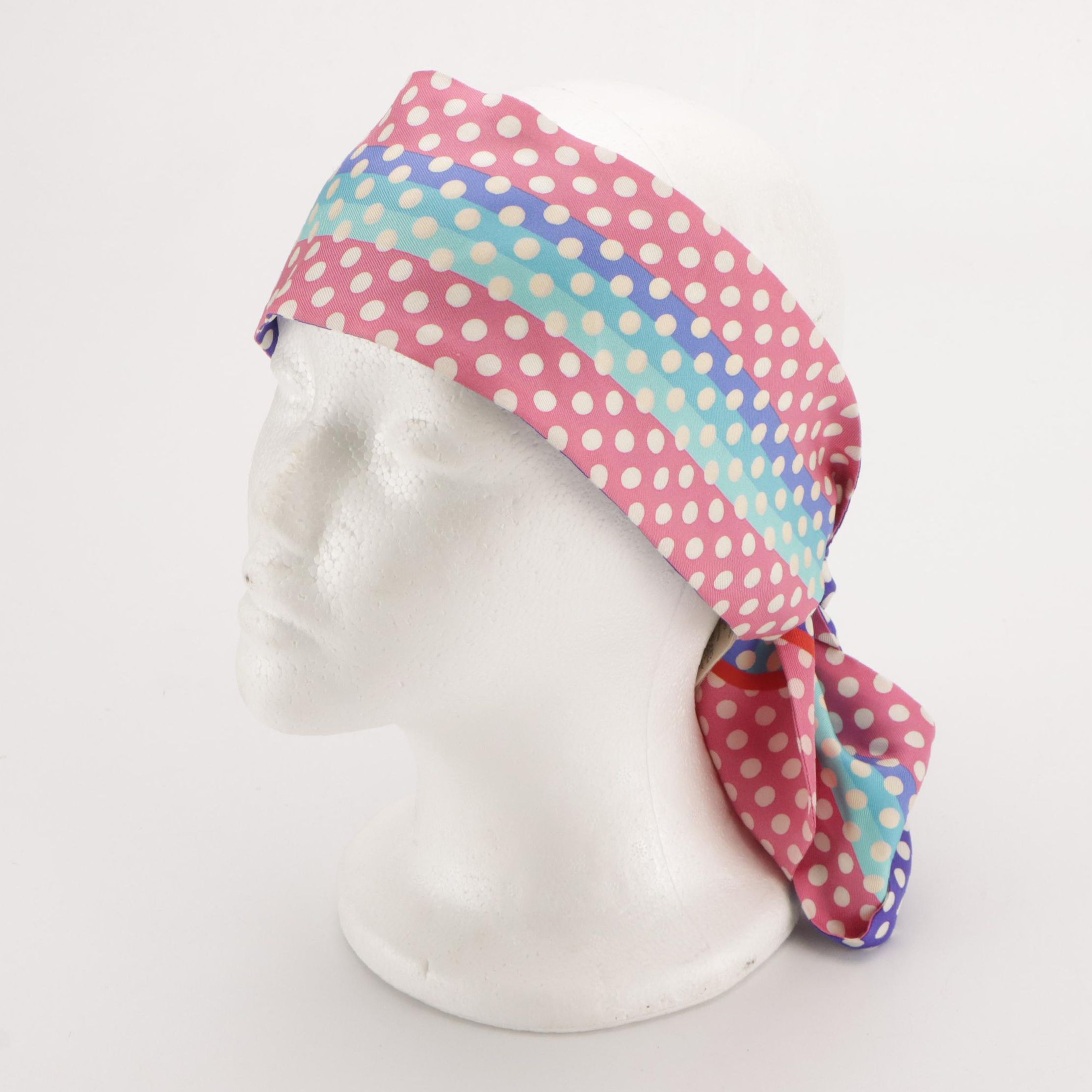 Gucci Polka Dot Silk Twill Headband