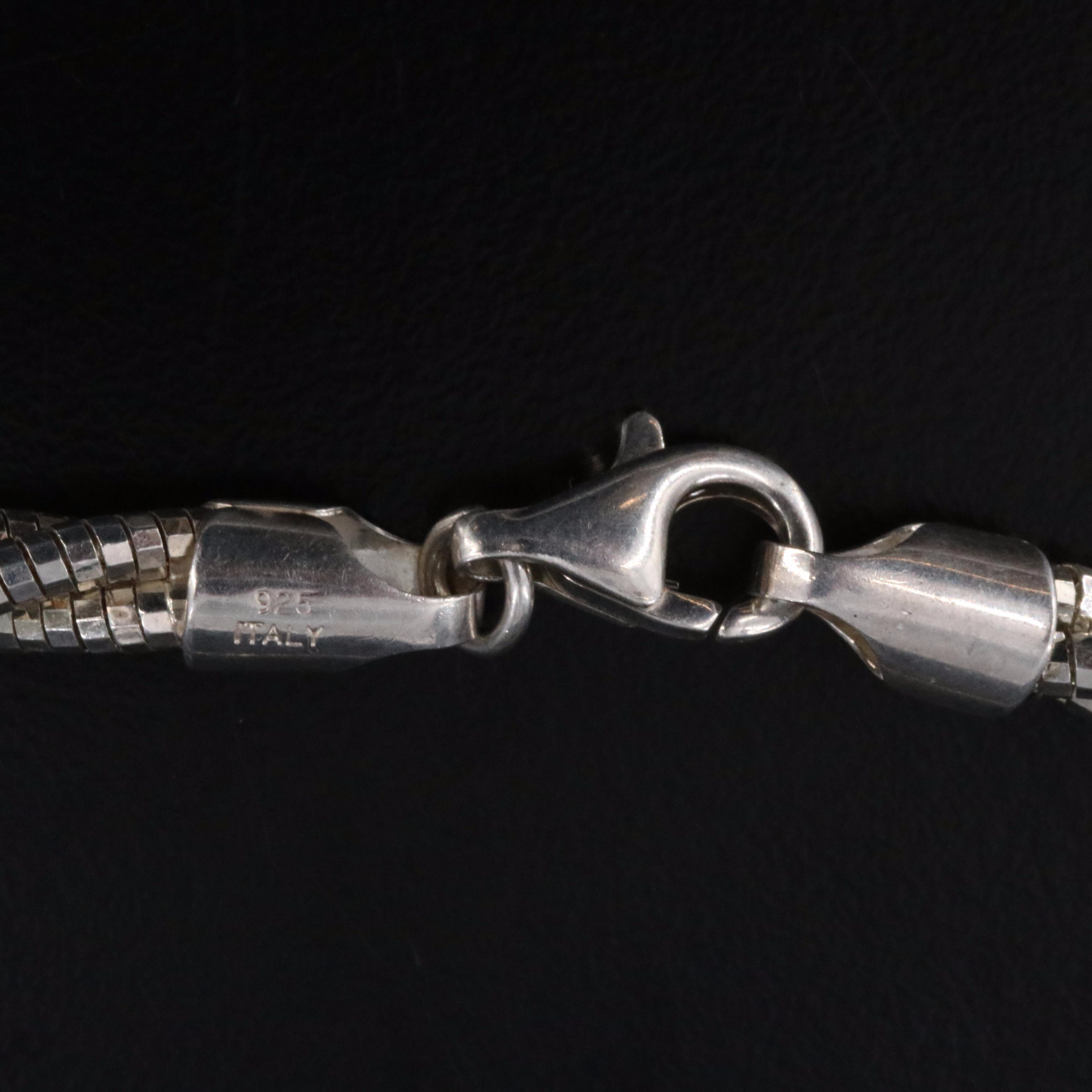 Italian Milor Sterling Braided Chain Necklace
