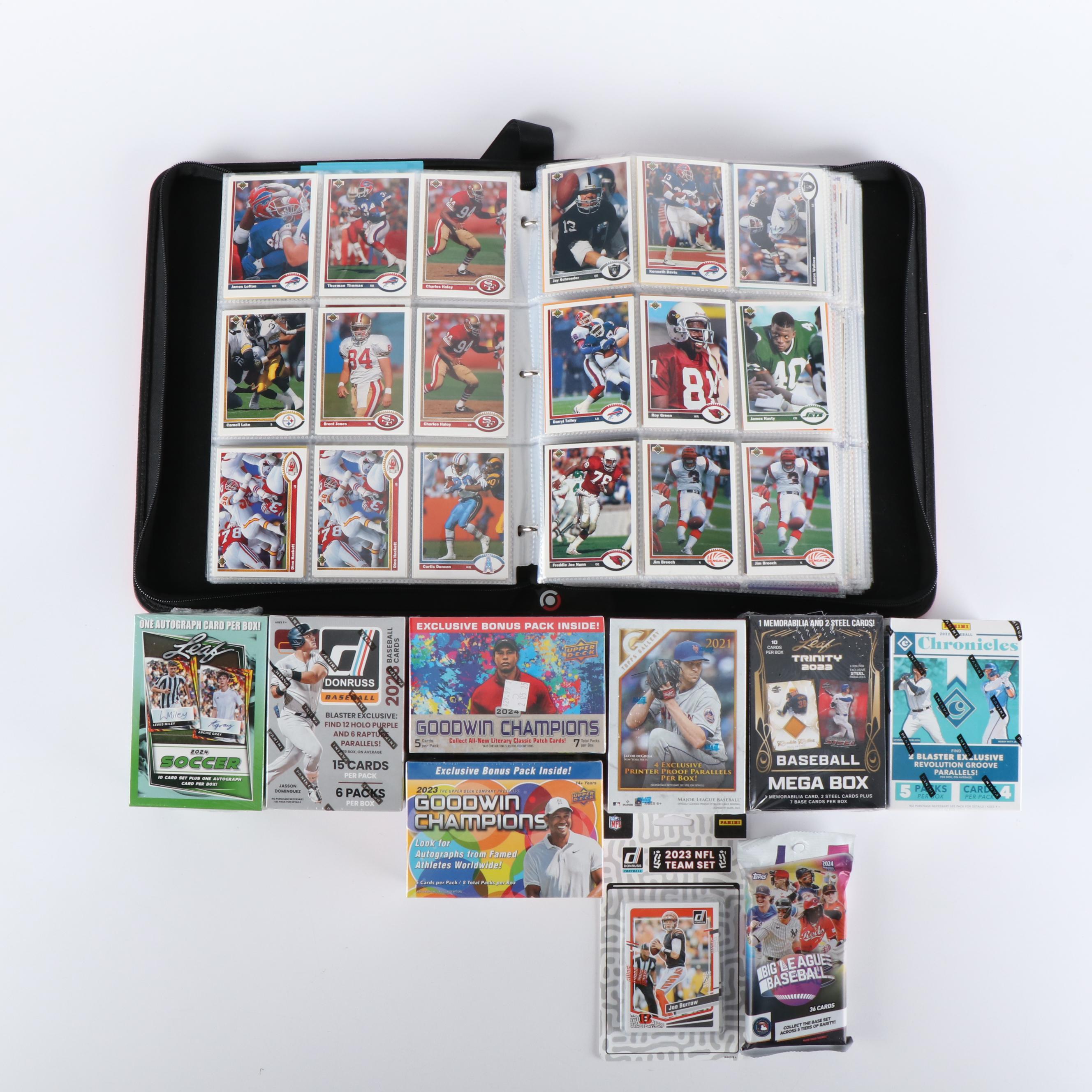 Collection of Baseball, Football and Other Sports Cards, Including Signatutures