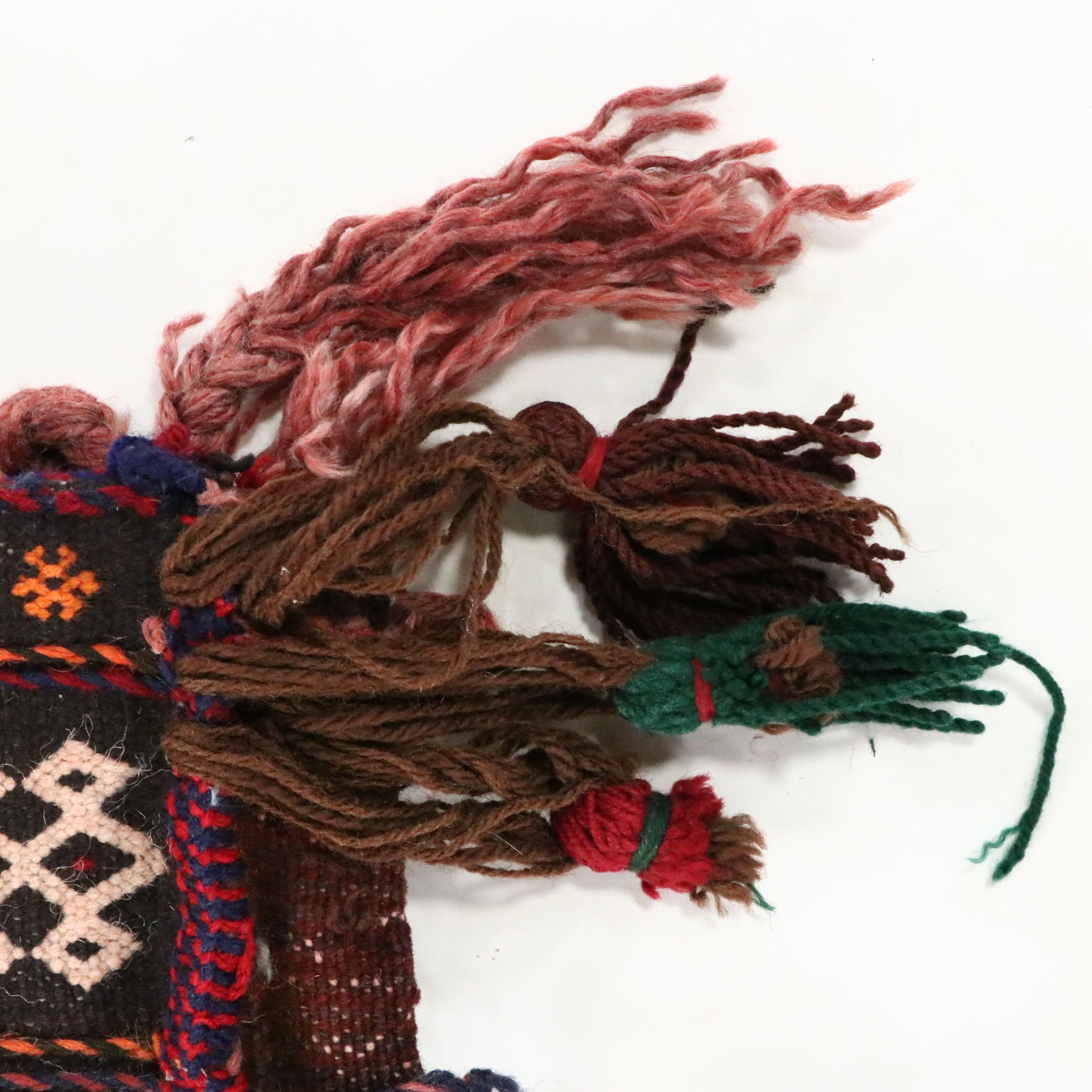 Hand-Knotted Afghan Baluch Balisht Bag Cushion Cover