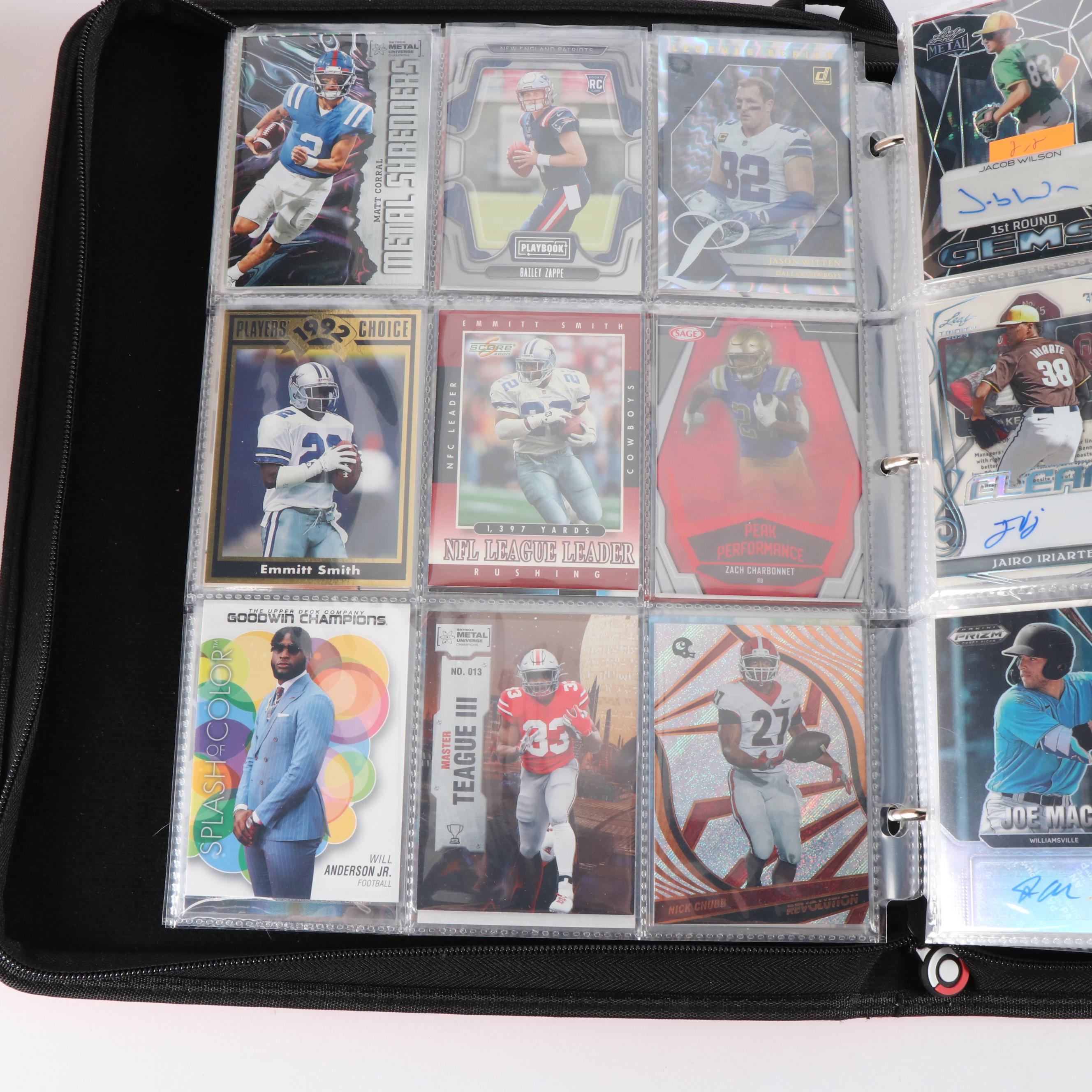 Collection of Baseball, Football and Other Sports Cards, Including Signatutures
