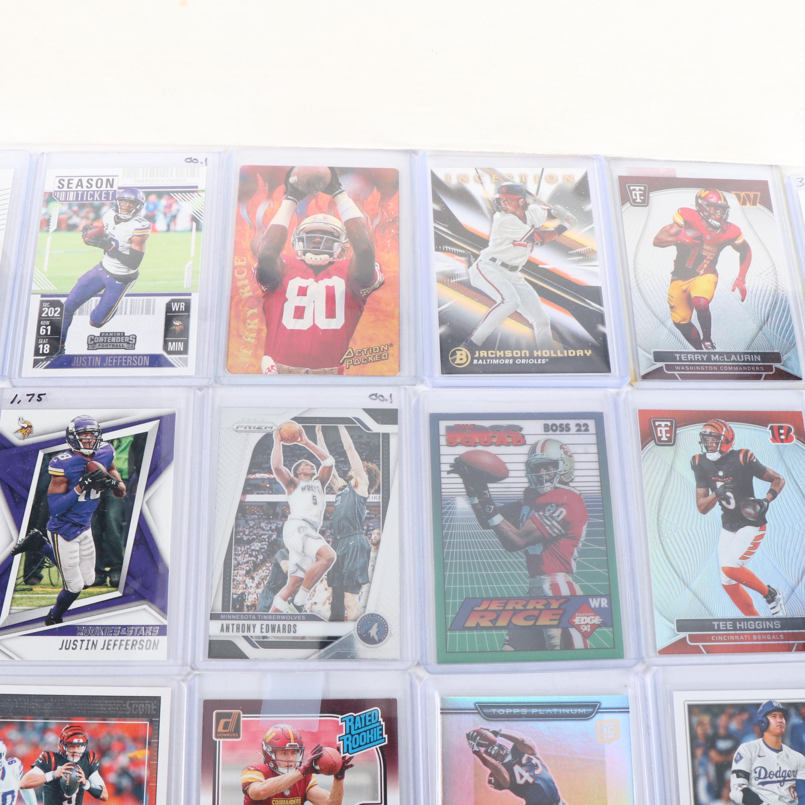 Elite with Other Sports Cards Featuring PSA Graded Joe Burrow Rookie Year & More