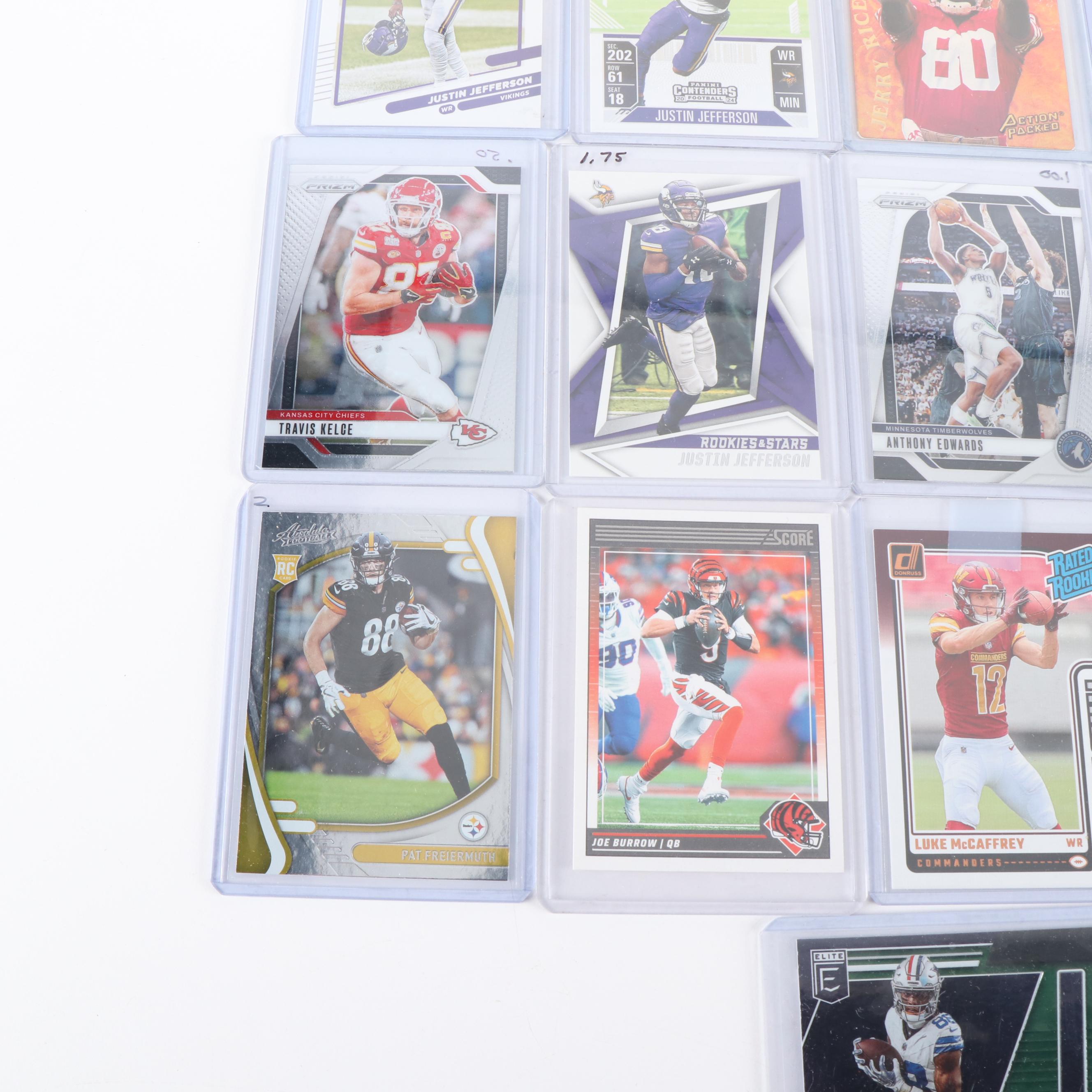 Elite with Other Sports Cards Featuring PSA Graded Joe Burrow Rookie Year & More