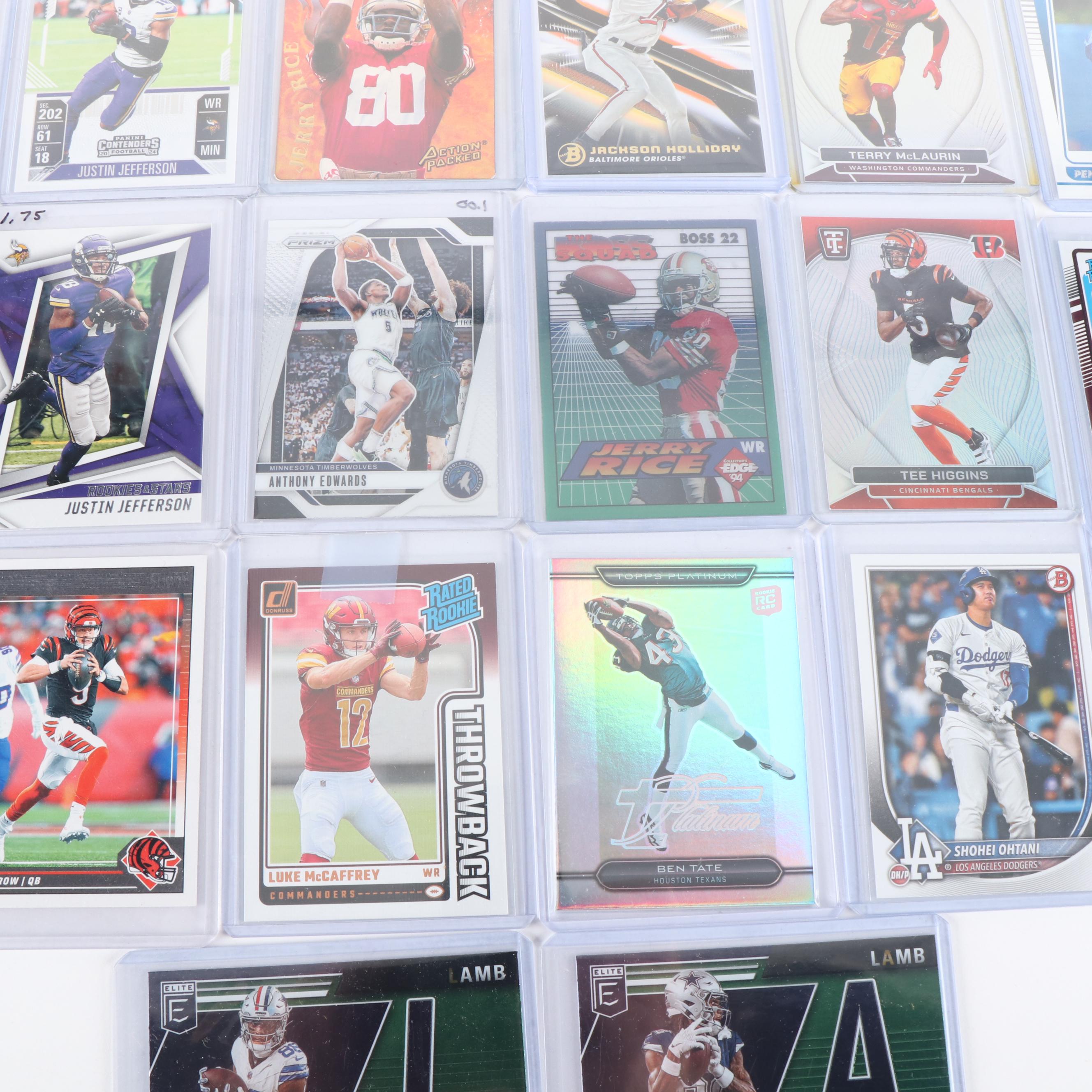 Elite with Other Sports Cards Featuring PSA Graded Joe Burrow Rookie Year & More