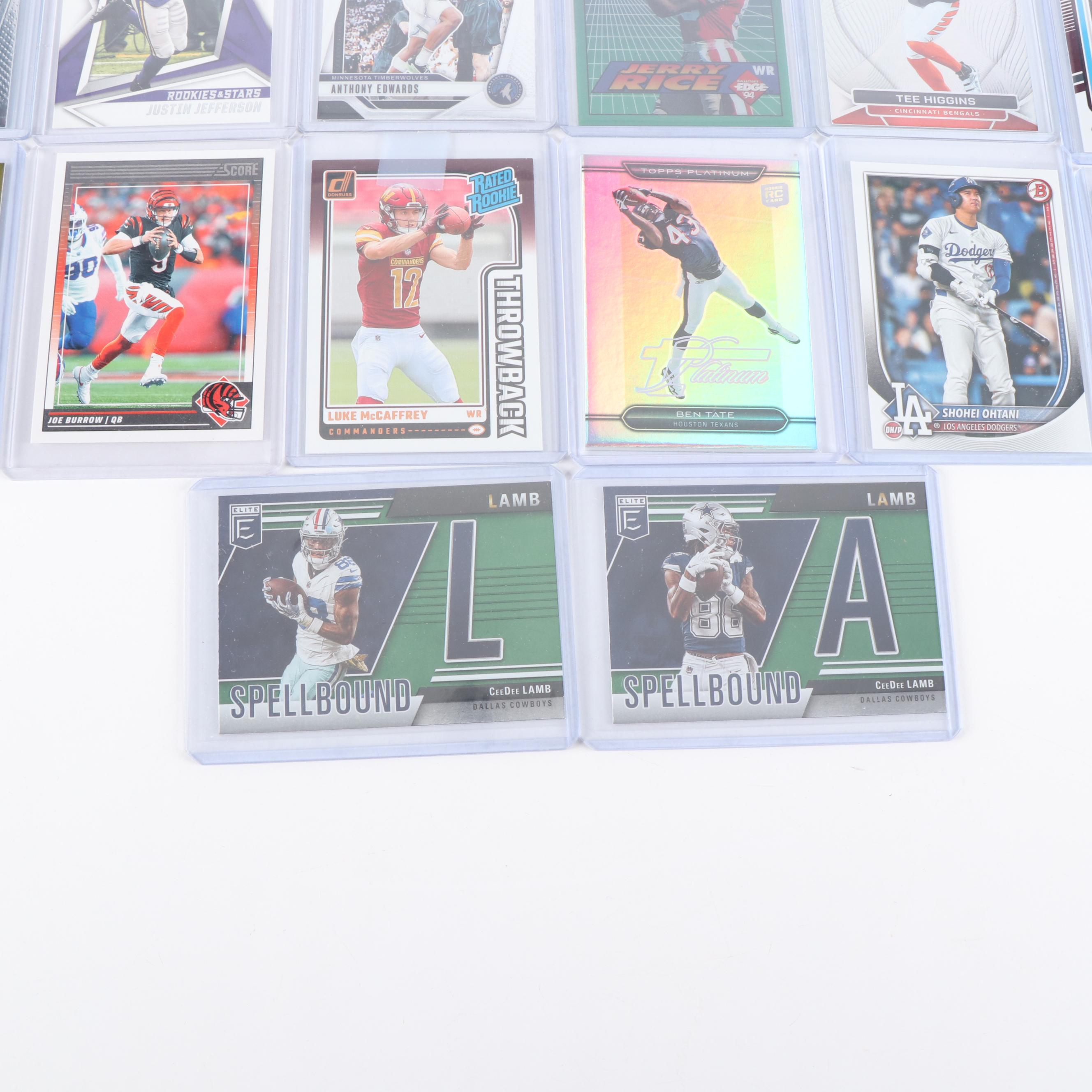 Elite with Other Sports Cards Featuring PSA Graded Joe Burrow Rookie Year & More