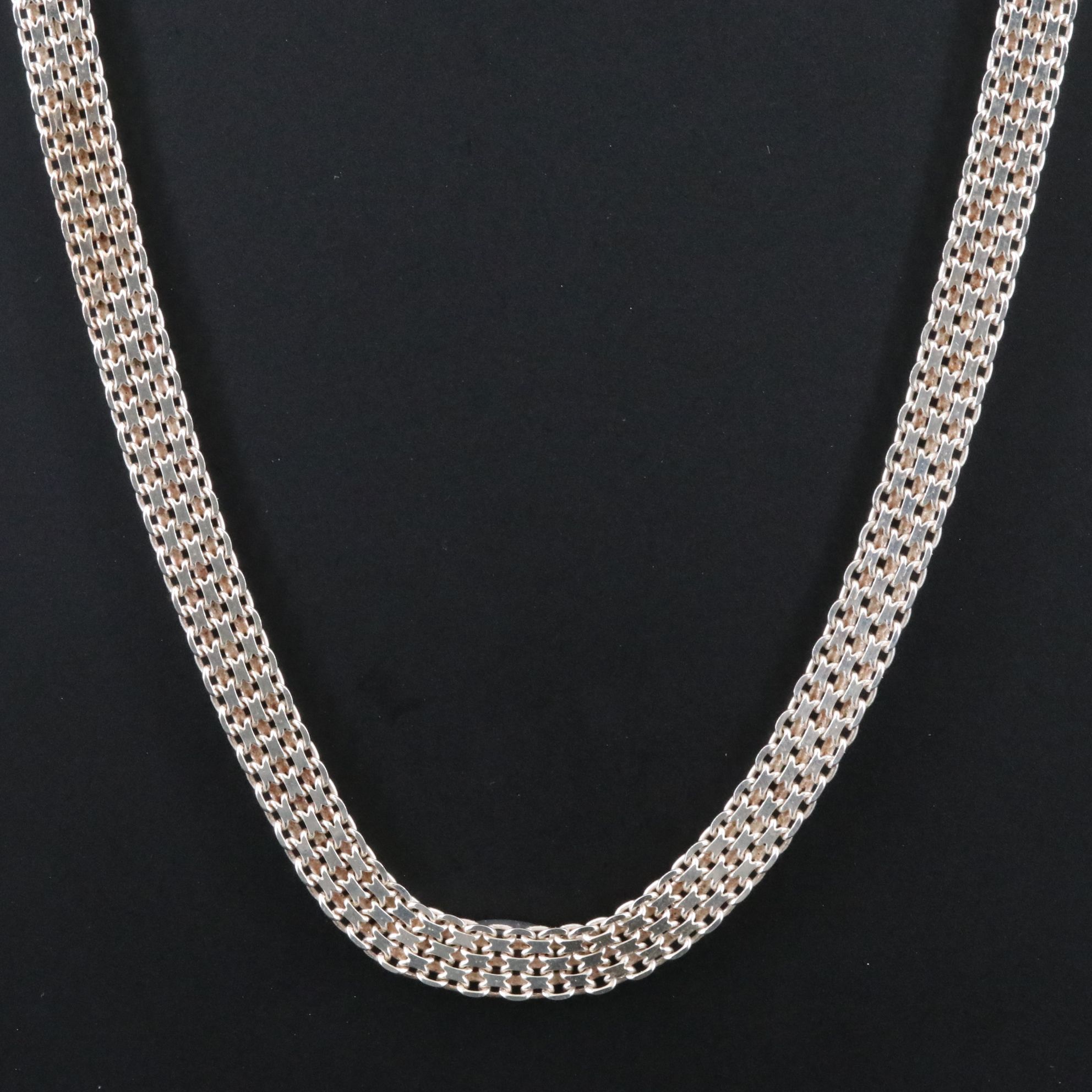 Sterling Bismark Link Necklace