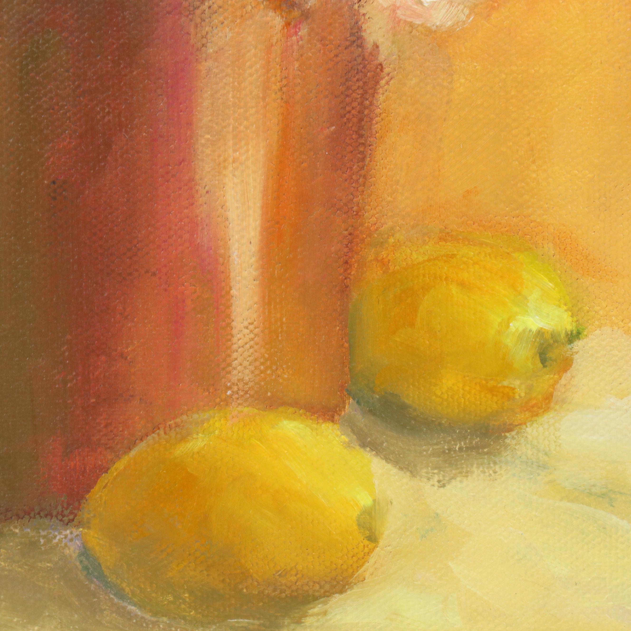 Mary Jane Weber Floral Still Life Oil Painting "Peonies + Roses," 2003