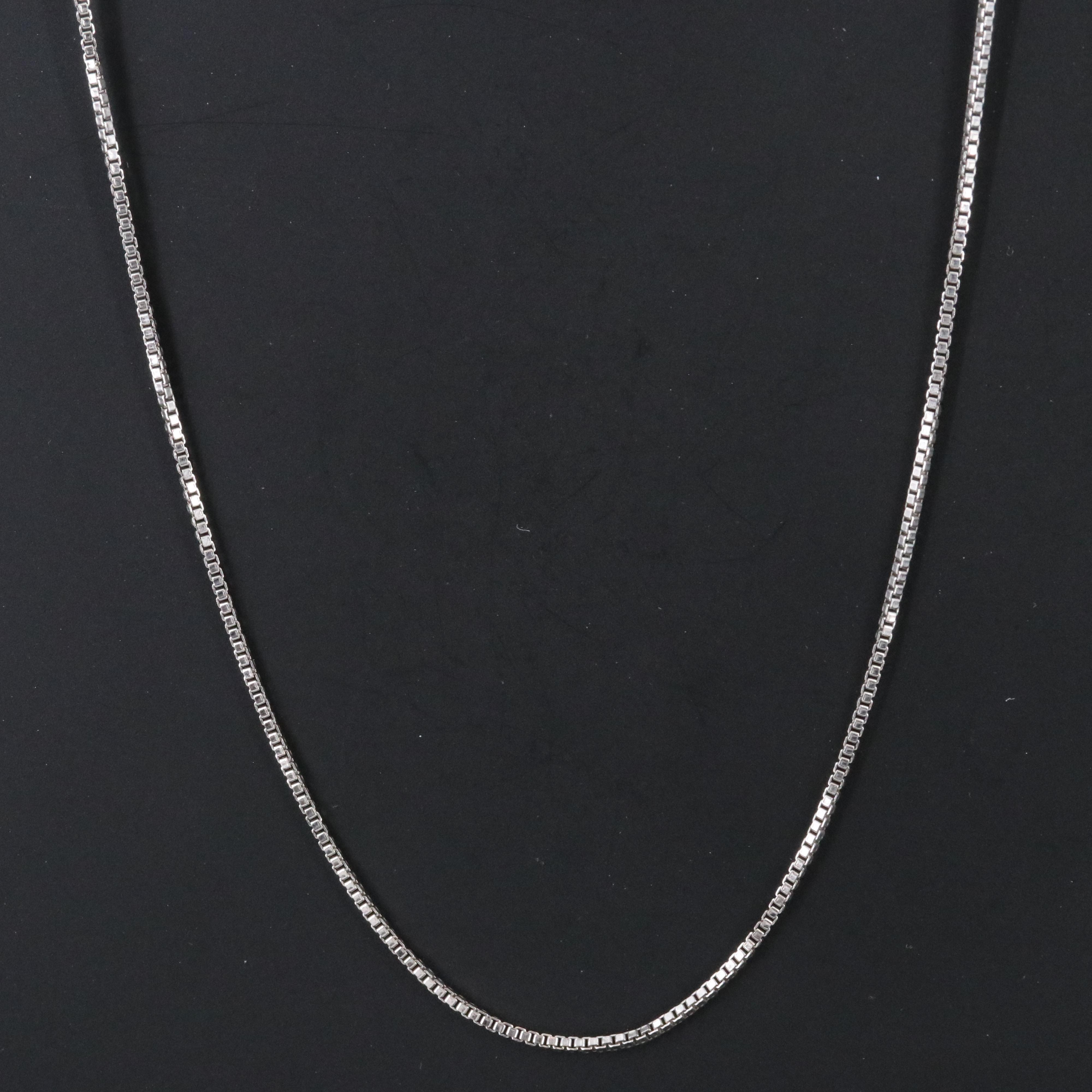 Sterling Box Chain Necklace