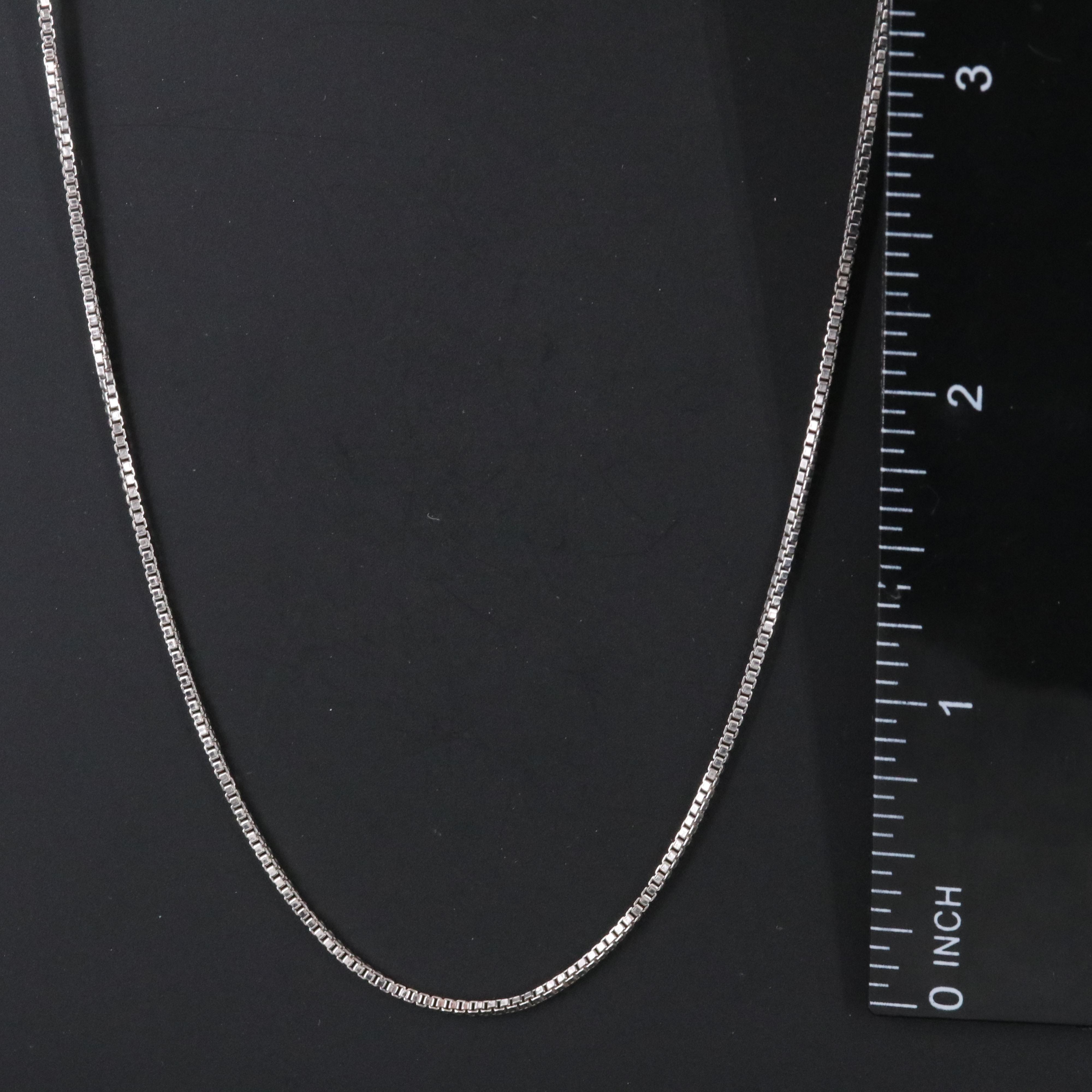 Sterling Box Chain Necklace