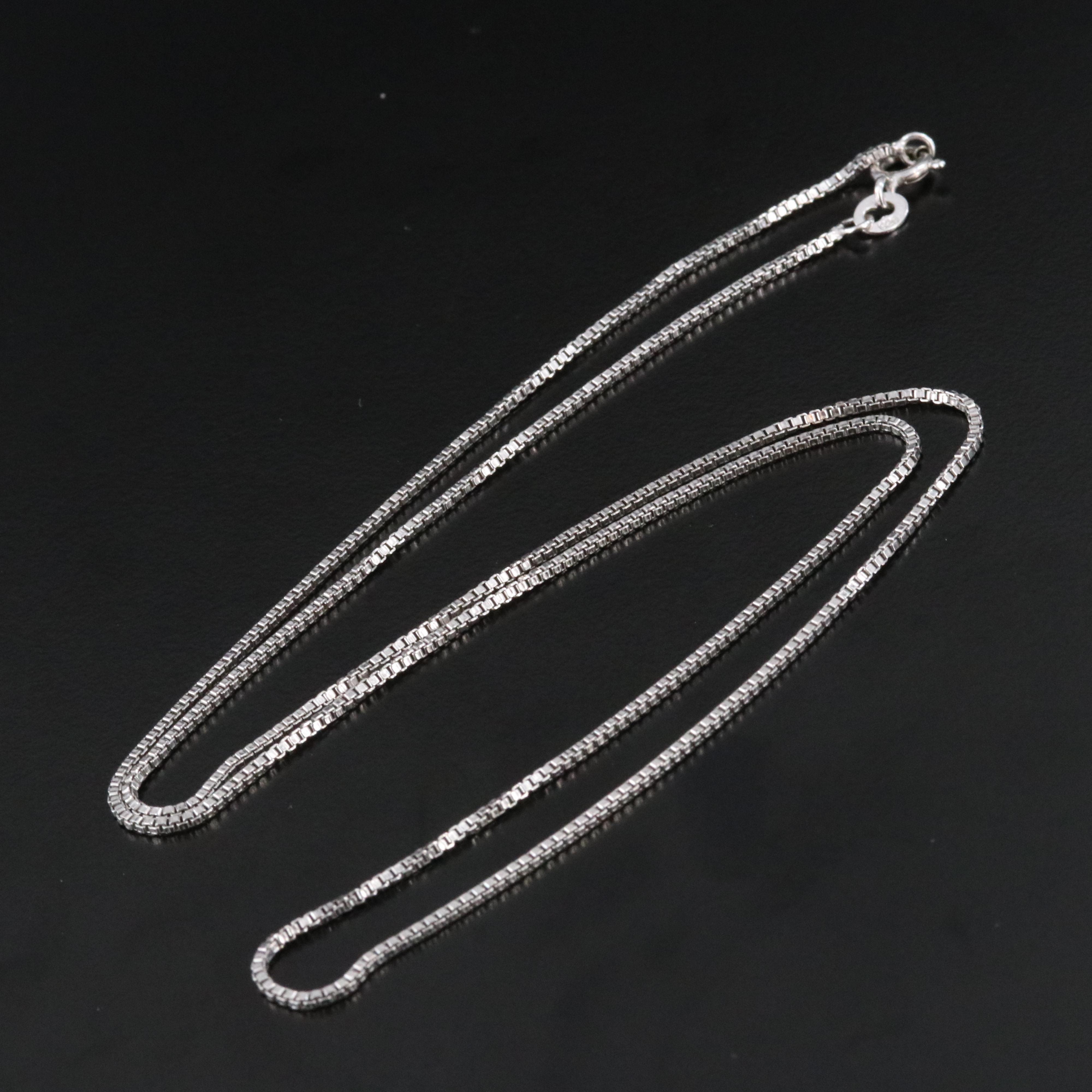 Sterling Box Chain Necklace