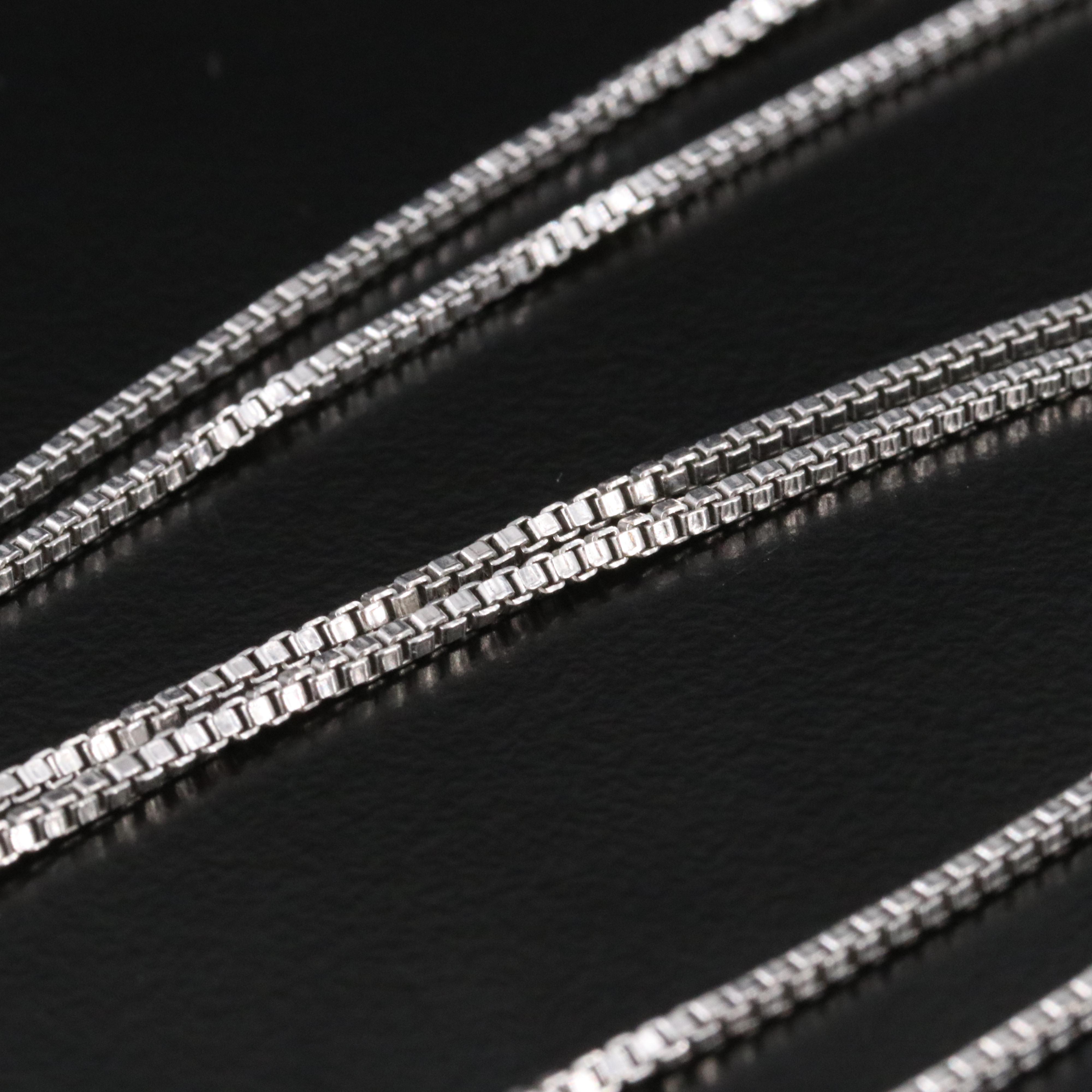 Sterling Box Chain Necklace