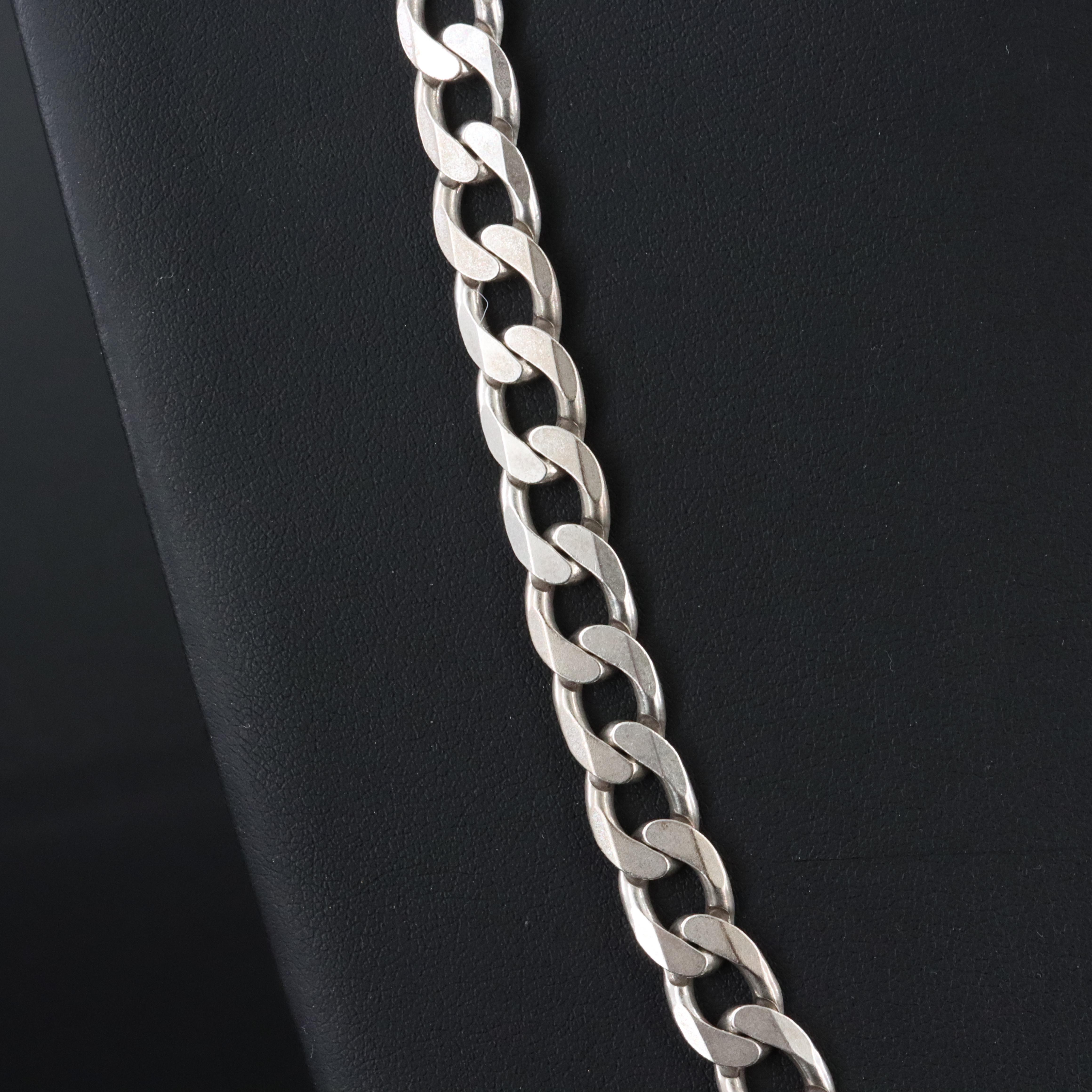Italian Sterling Curb Chain Necklace