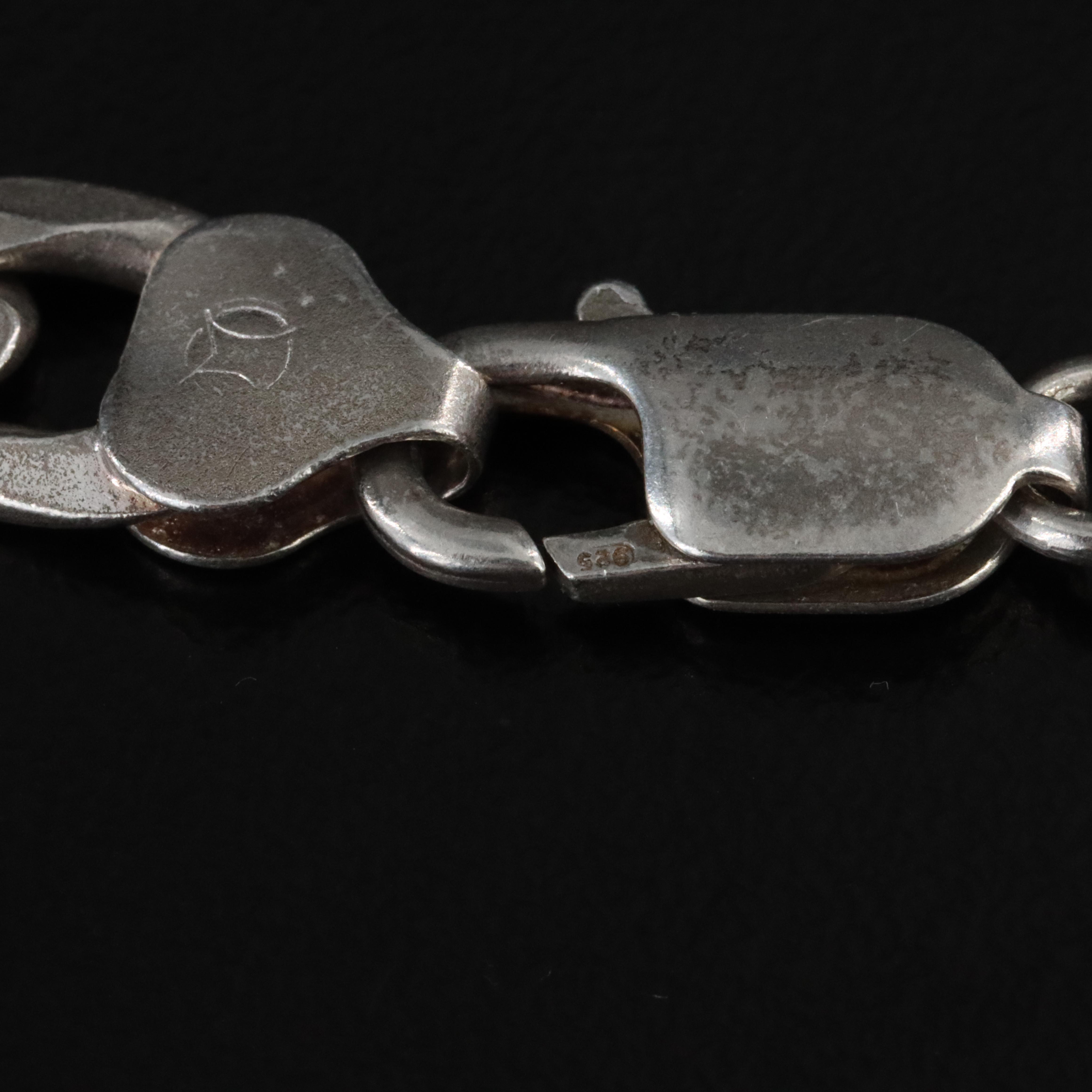 Italian Sterling Curb Chain Necklace