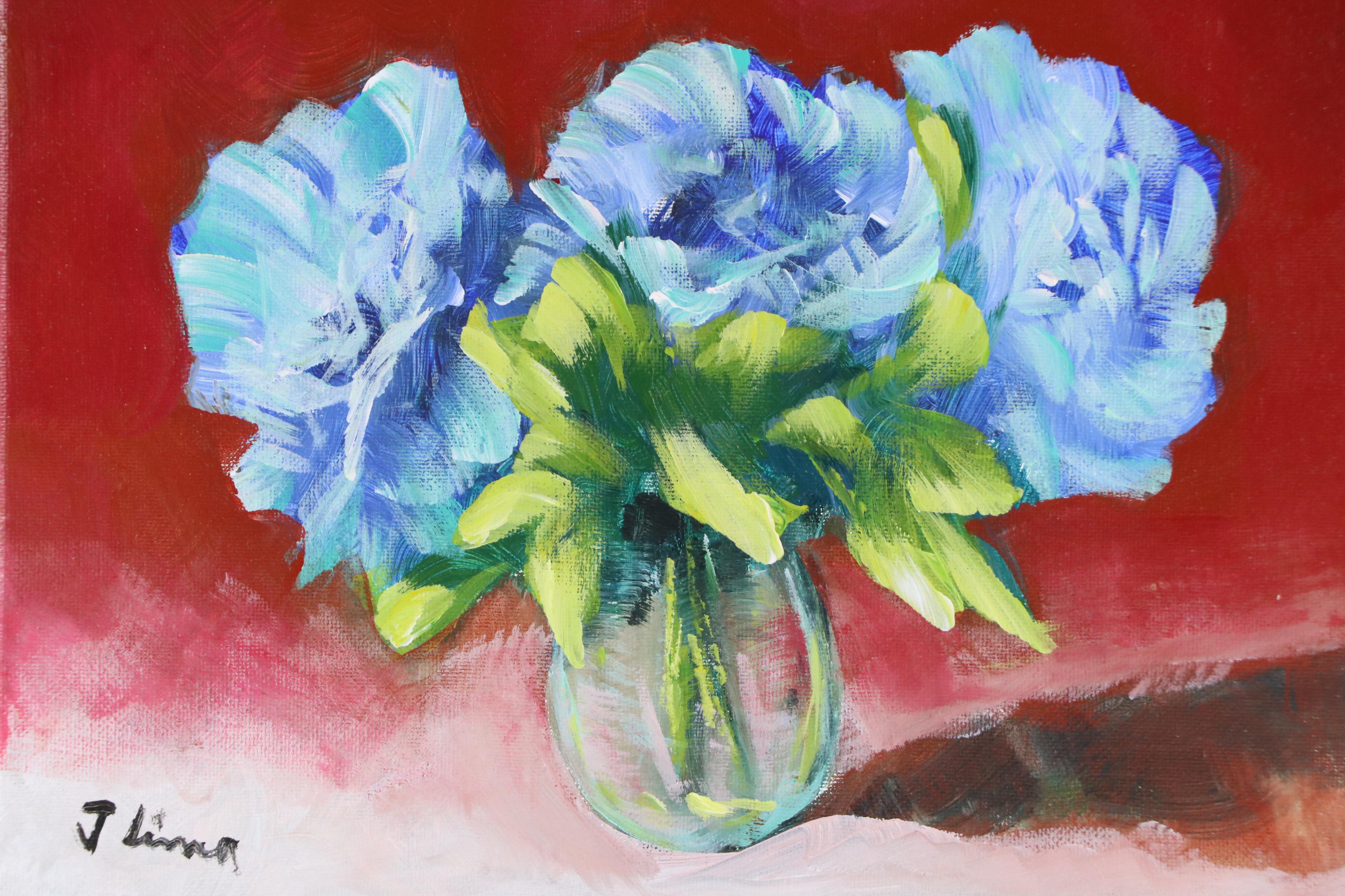 José M. Lima Floral Still Life Oil Painting, 2025