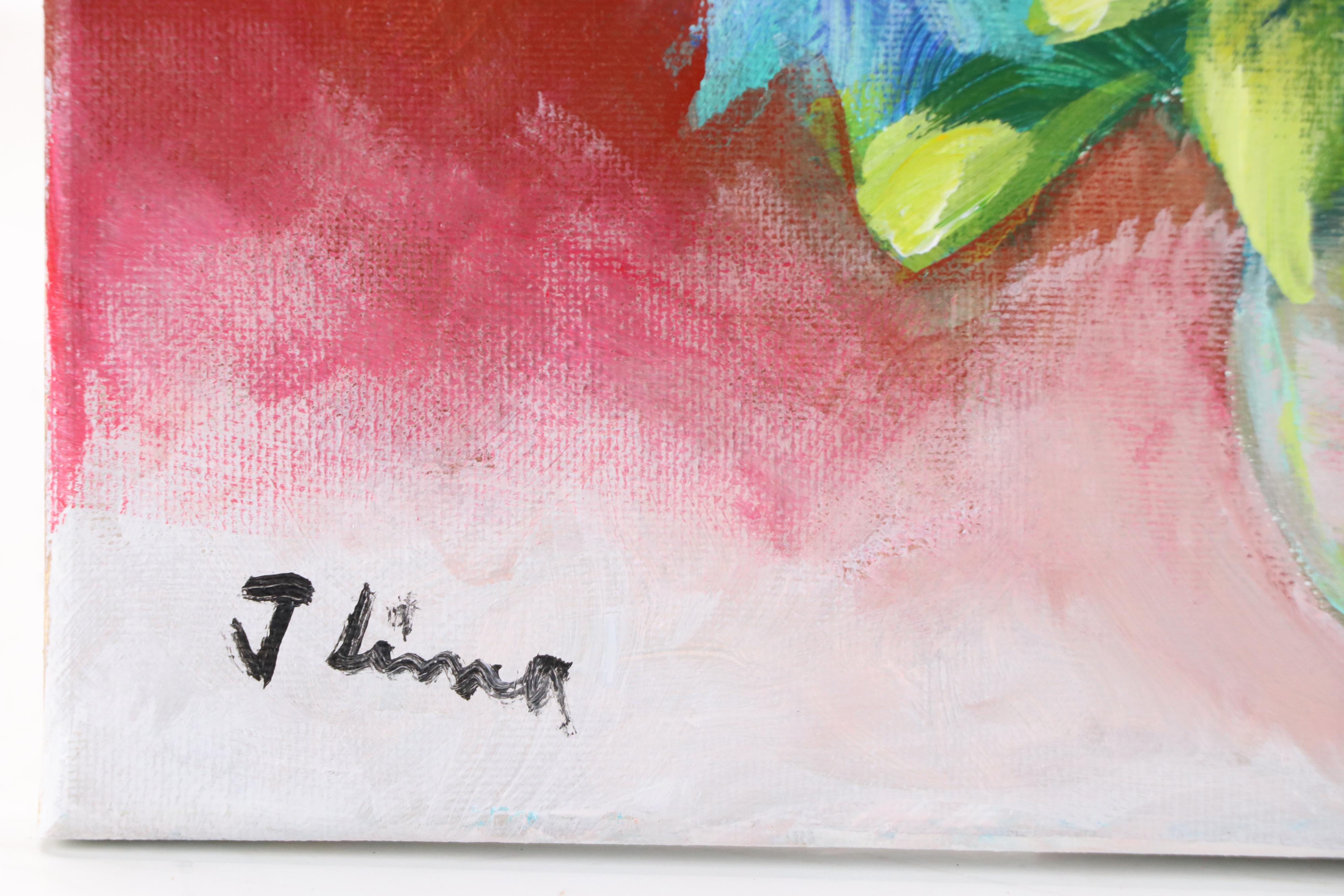 José M. Lima Floral Still Life Oil Painting, 2025