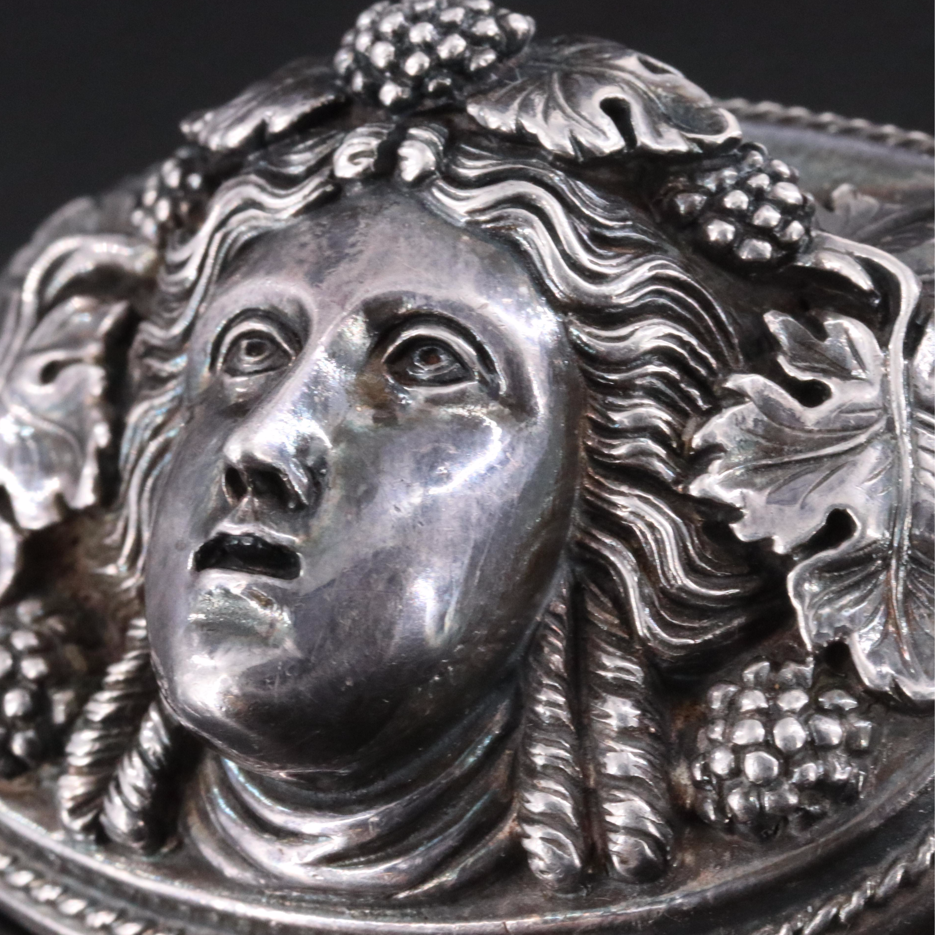 Henryk Winograd Sterling Bacchus/Dionysus Converter Brooch