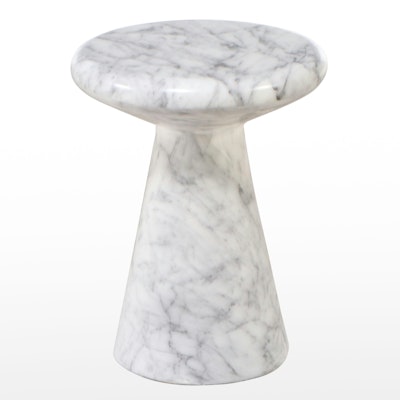 Postmodern Style Marble Pedestal Table Postmodern Style Marble Pedestal Table