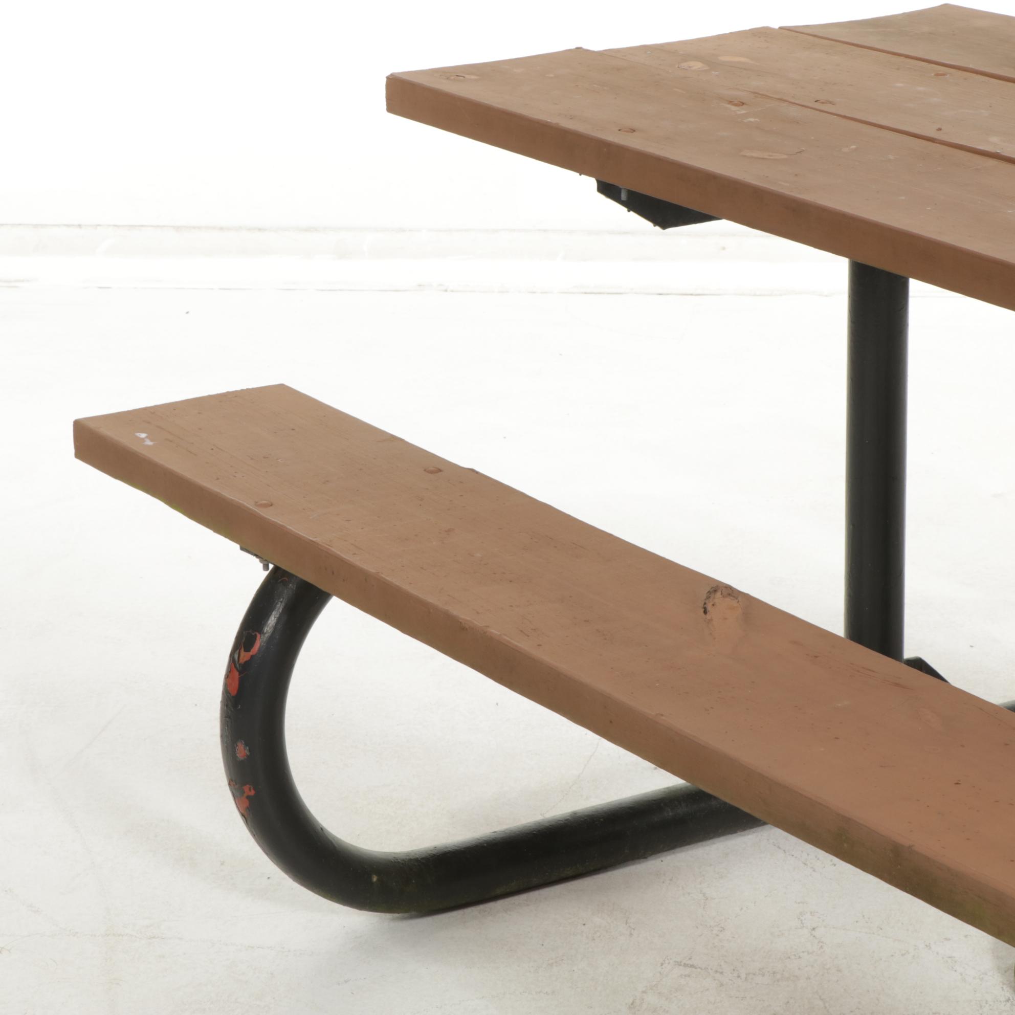 Picnic Table and Umbrella