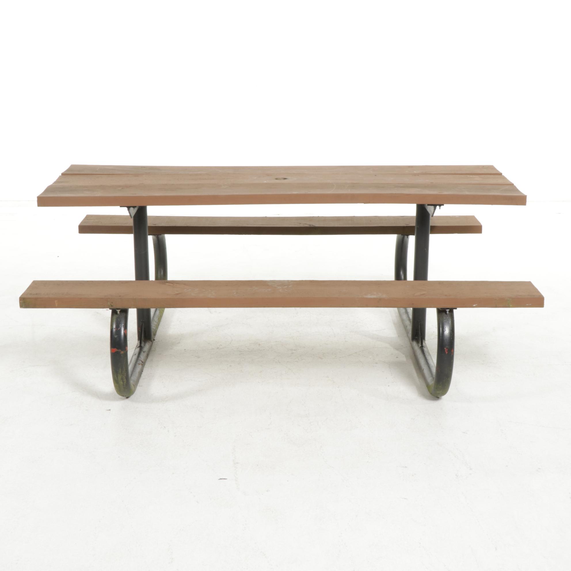 Picnic Table and Umbrella