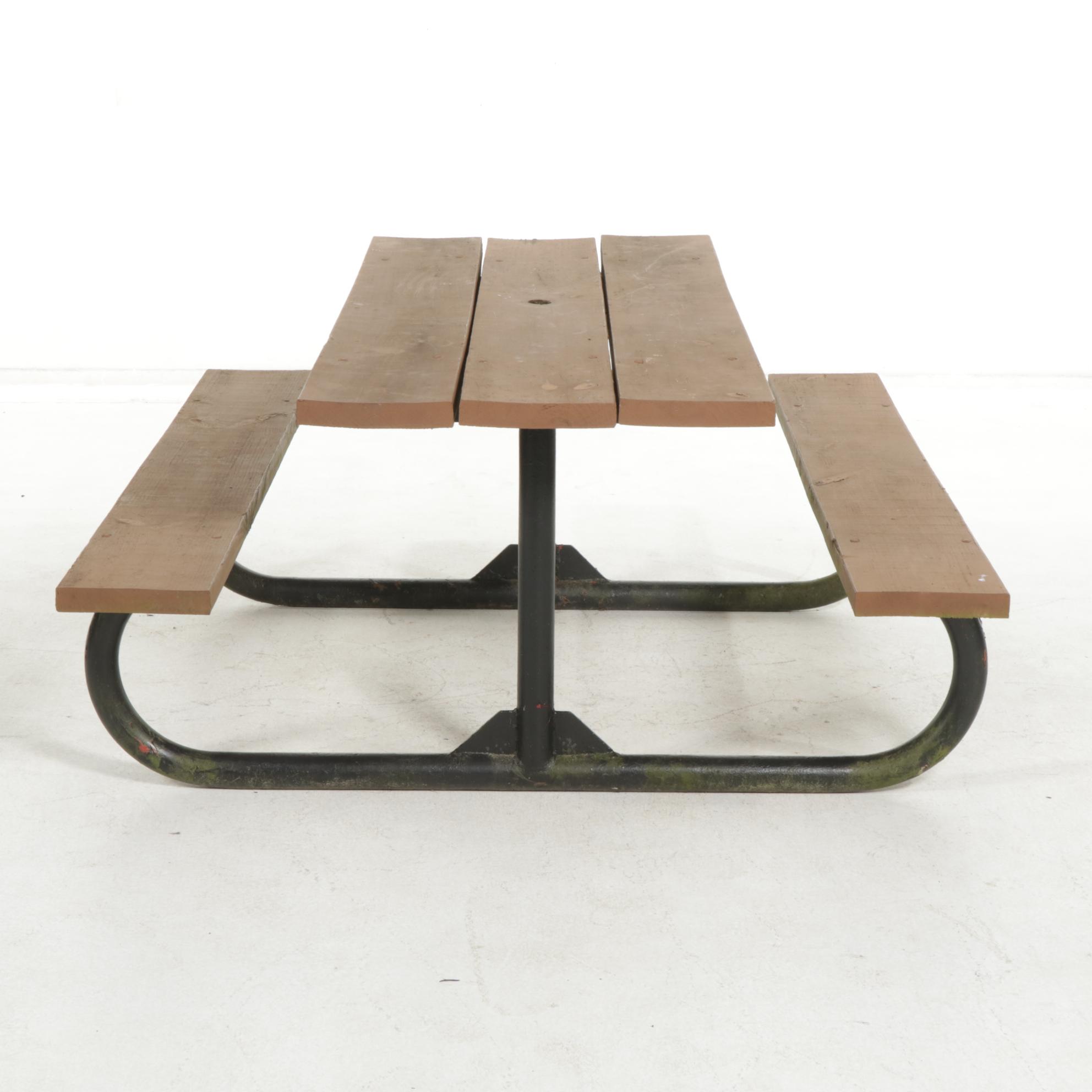 Picnic Table and Umbrella