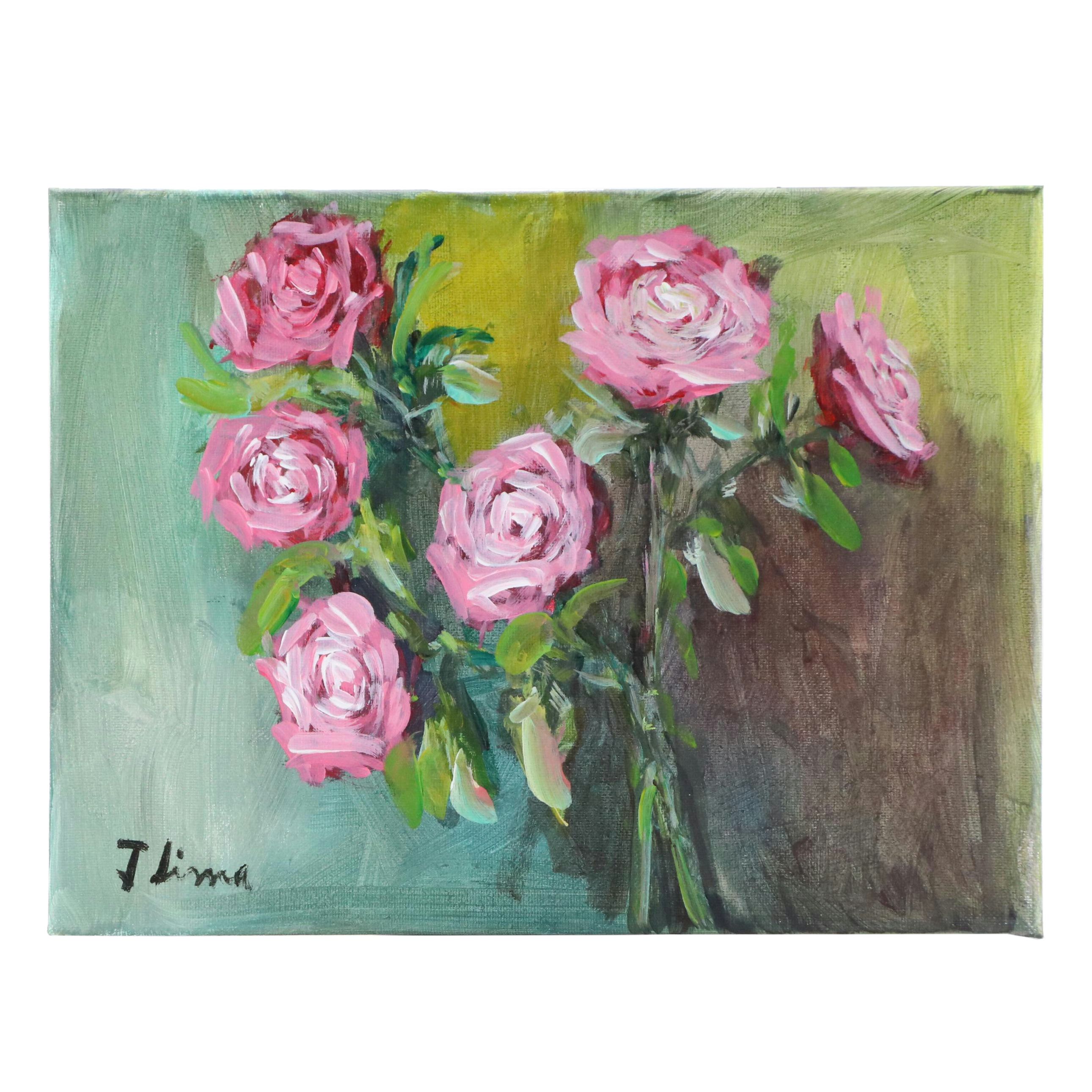 José M. Lima Floral Oil Painting, 2025