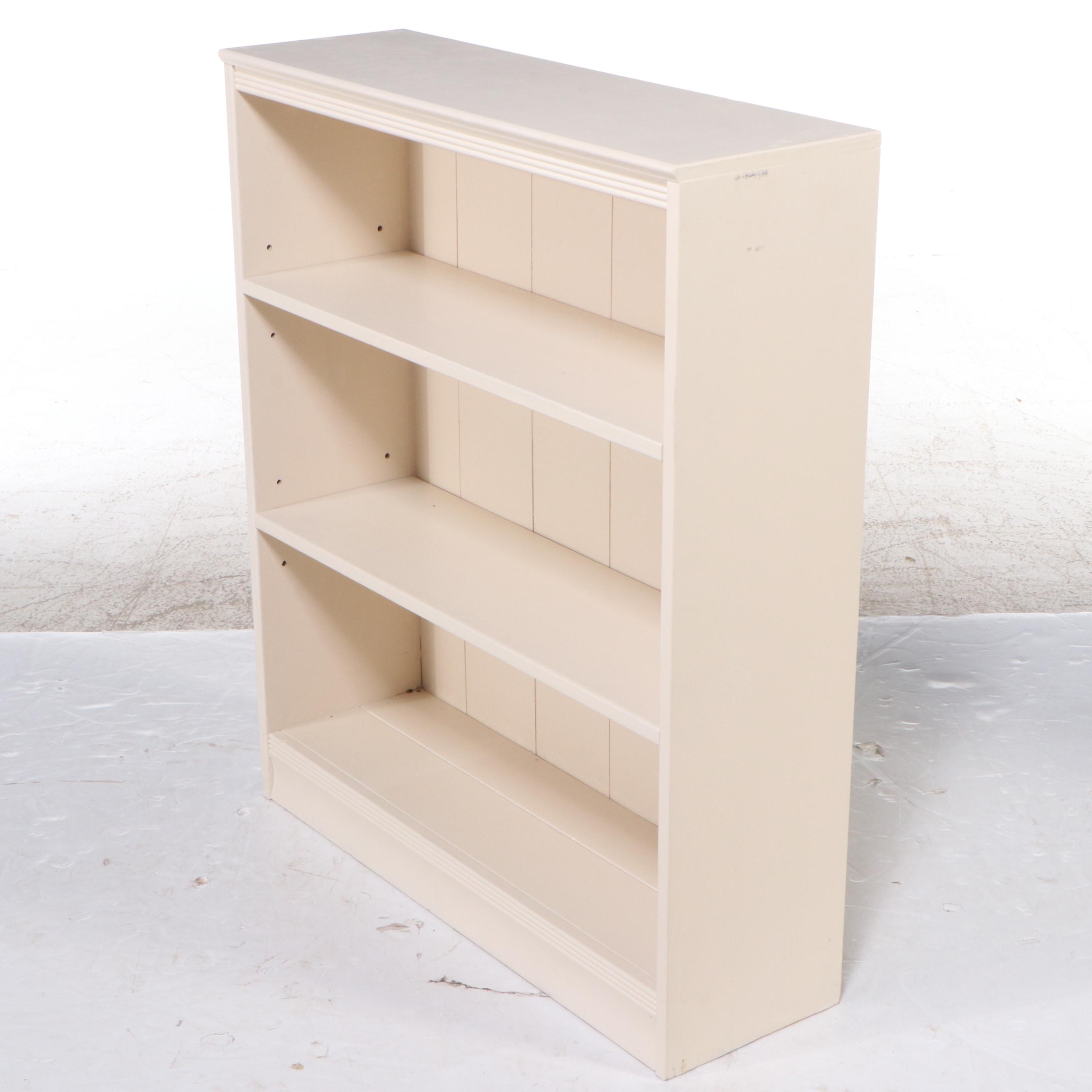 Pair of Painted Wood Short Bookcases