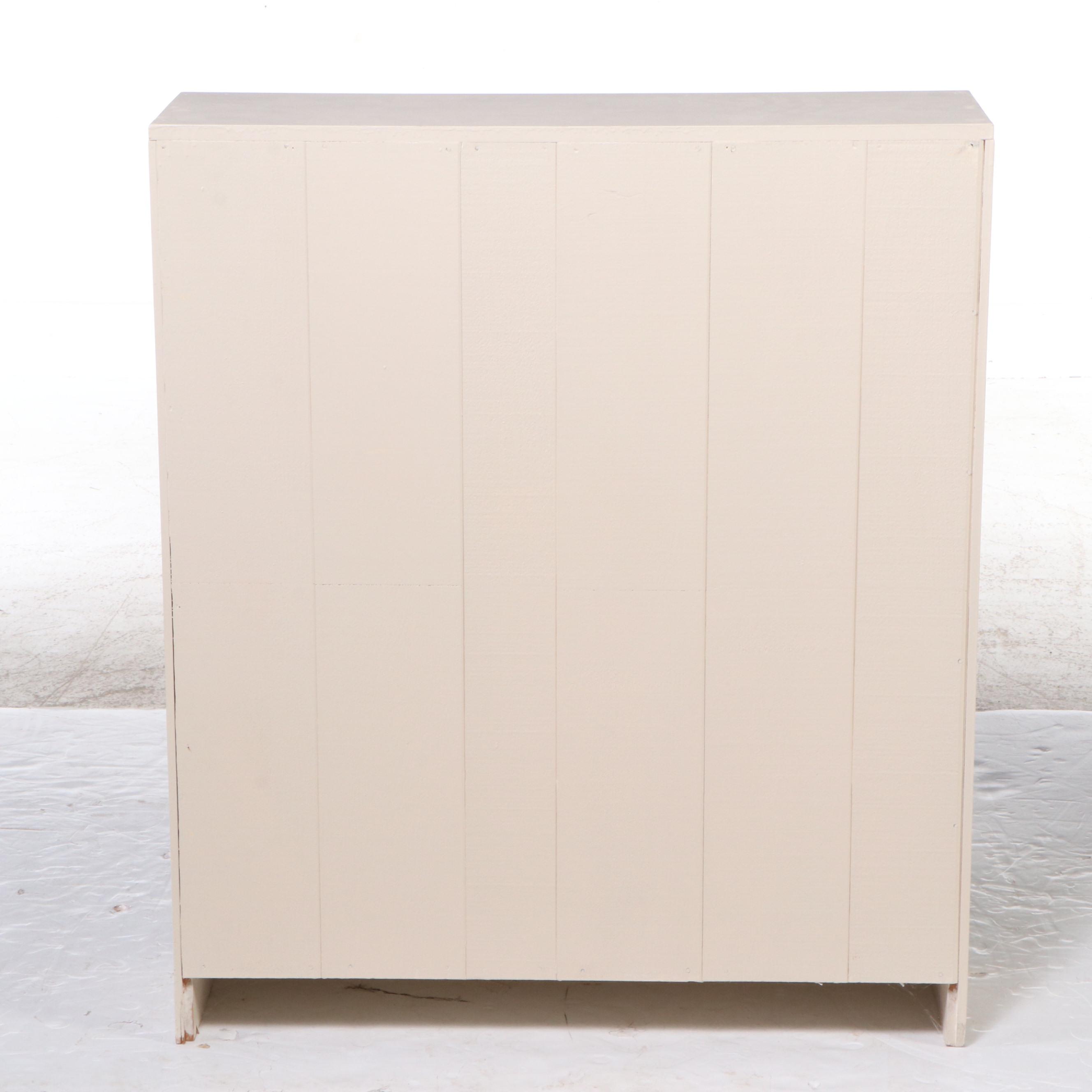 Pair of Painted Wood Short Bookcases