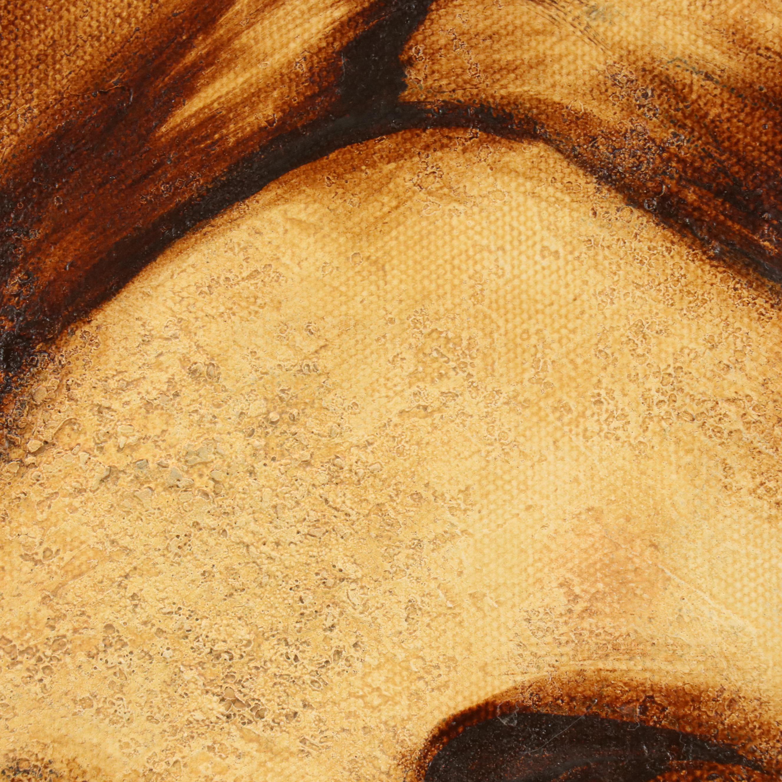 Anthony Poole Native American Portrait Acrylic Painting, 2003