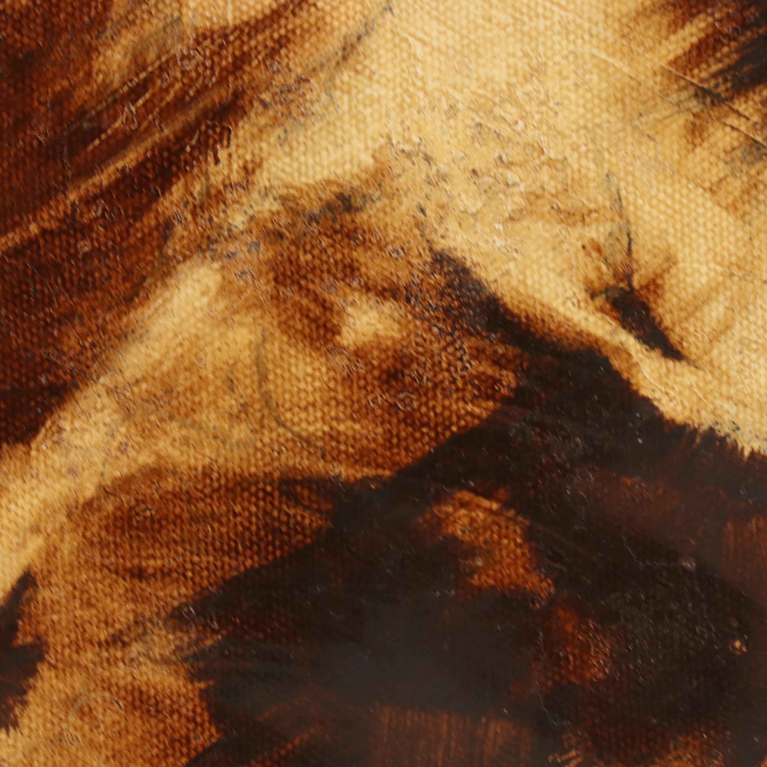 Anthony Poole Native American Portrait Acrylic Painting, 2003