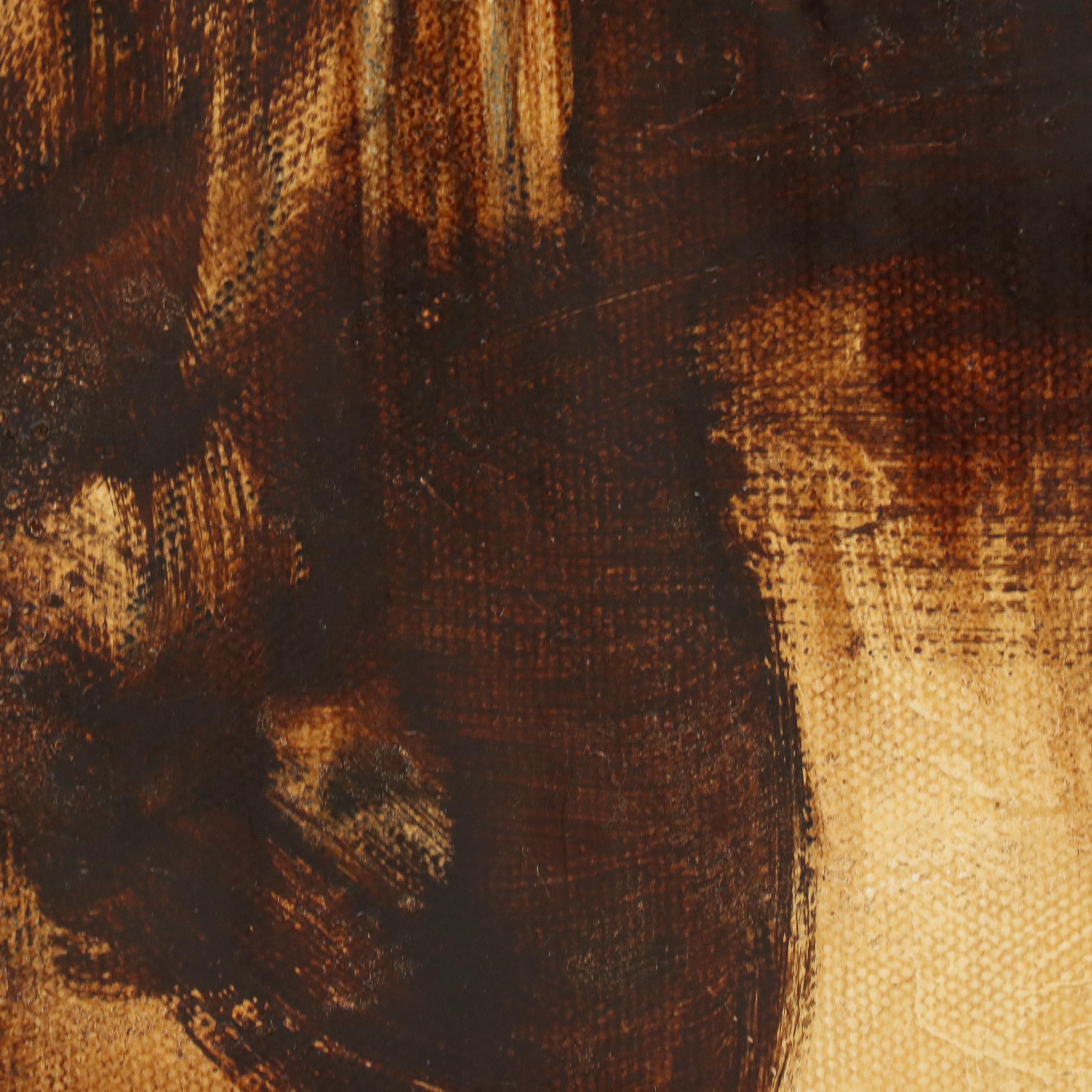 Anthony Poole Native American Portrait Acrylic Painting, 2003