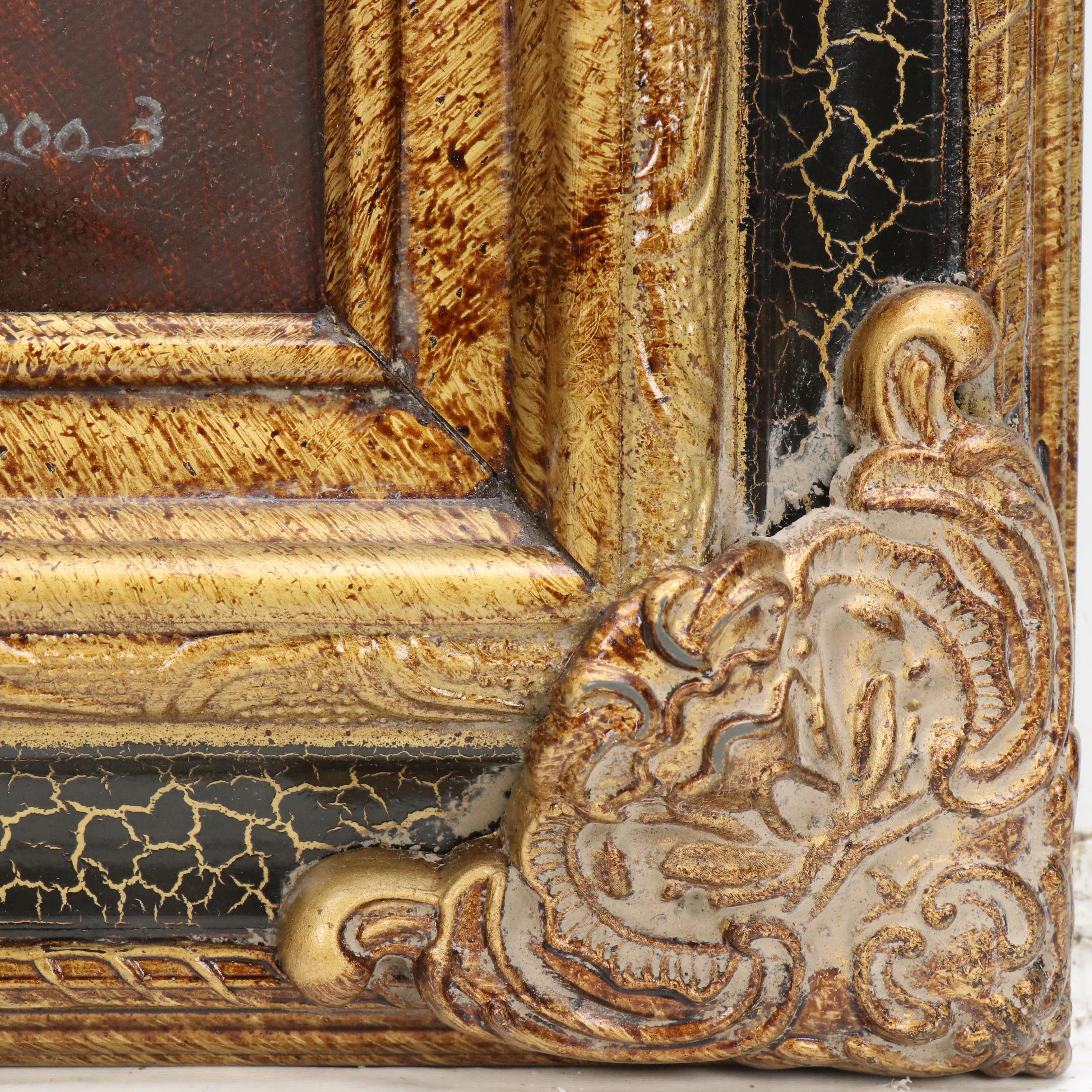 Anthony Poole Native American Portrait Acrylic Painting, 2003