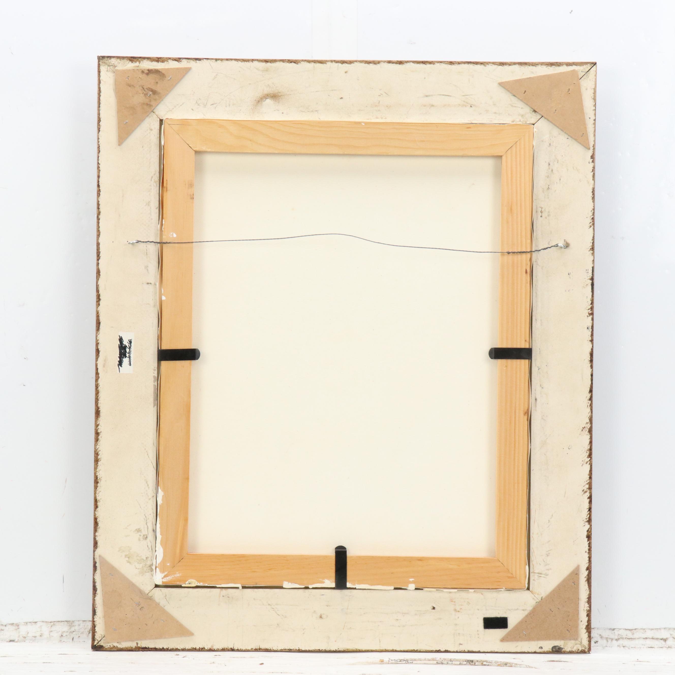 Anthony Poole Native American Portrait Acrylic Painting, 2003