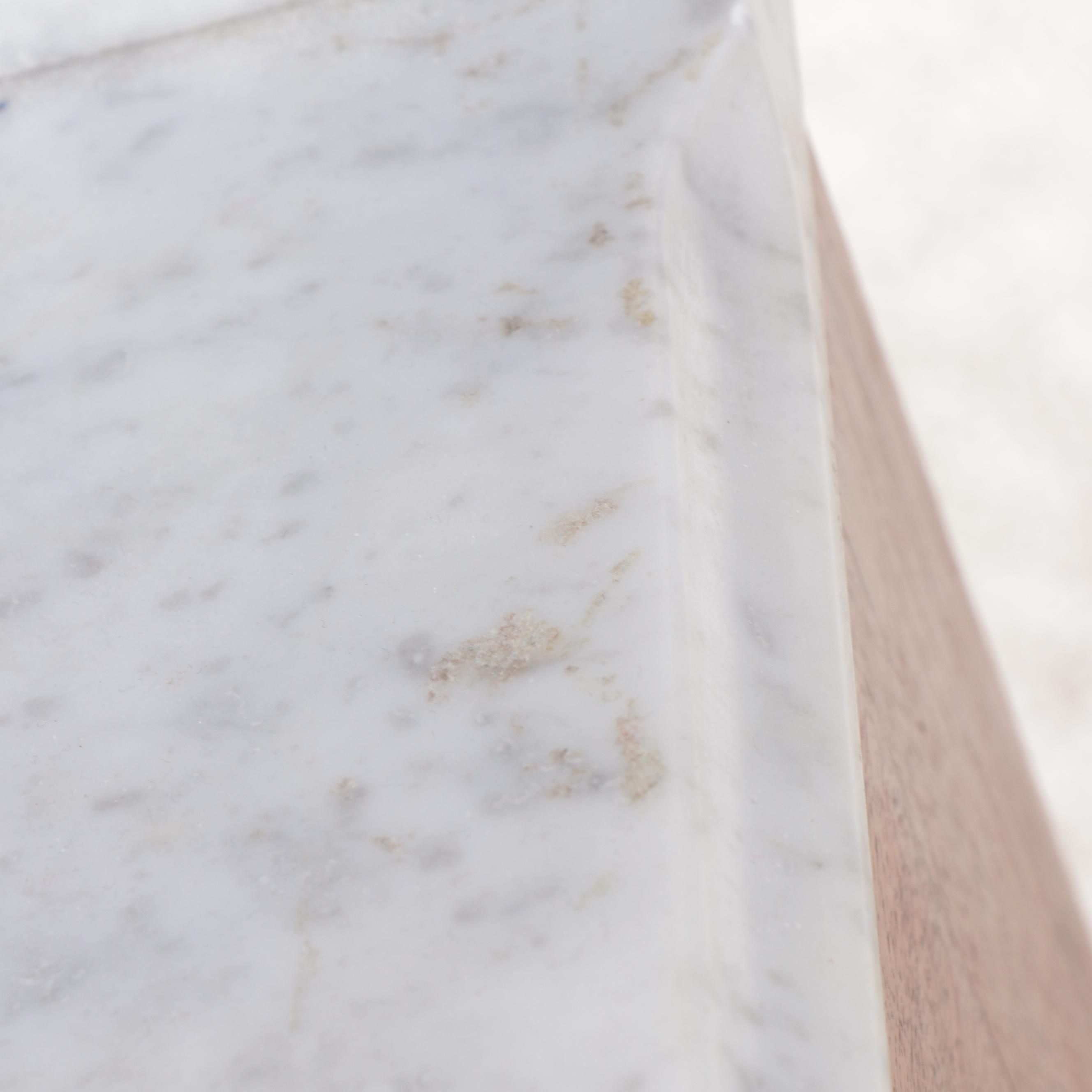 Victorian Walnut Washstand with Marble Top