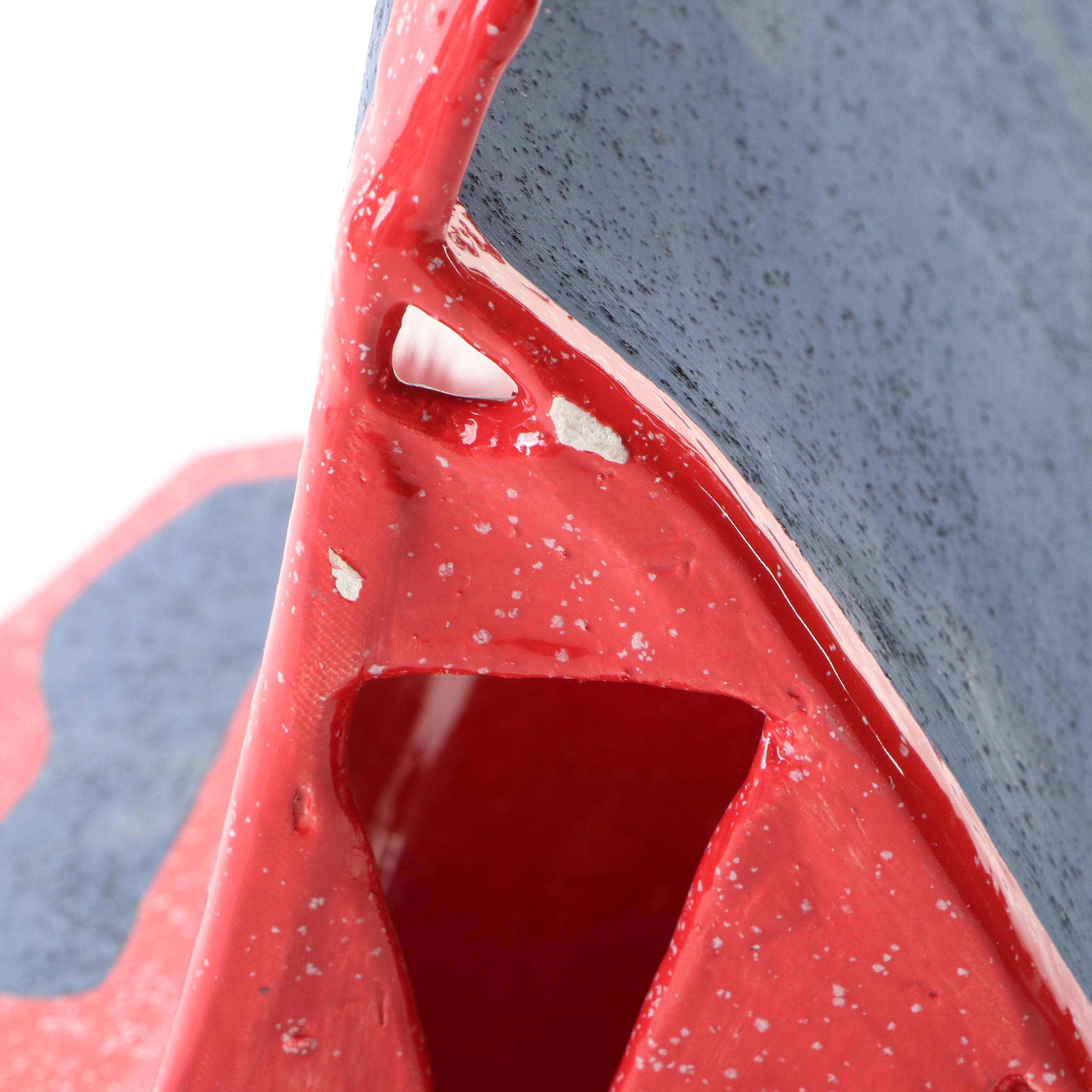 Hand-Painted Terracotta Head Sculptures with Vessel